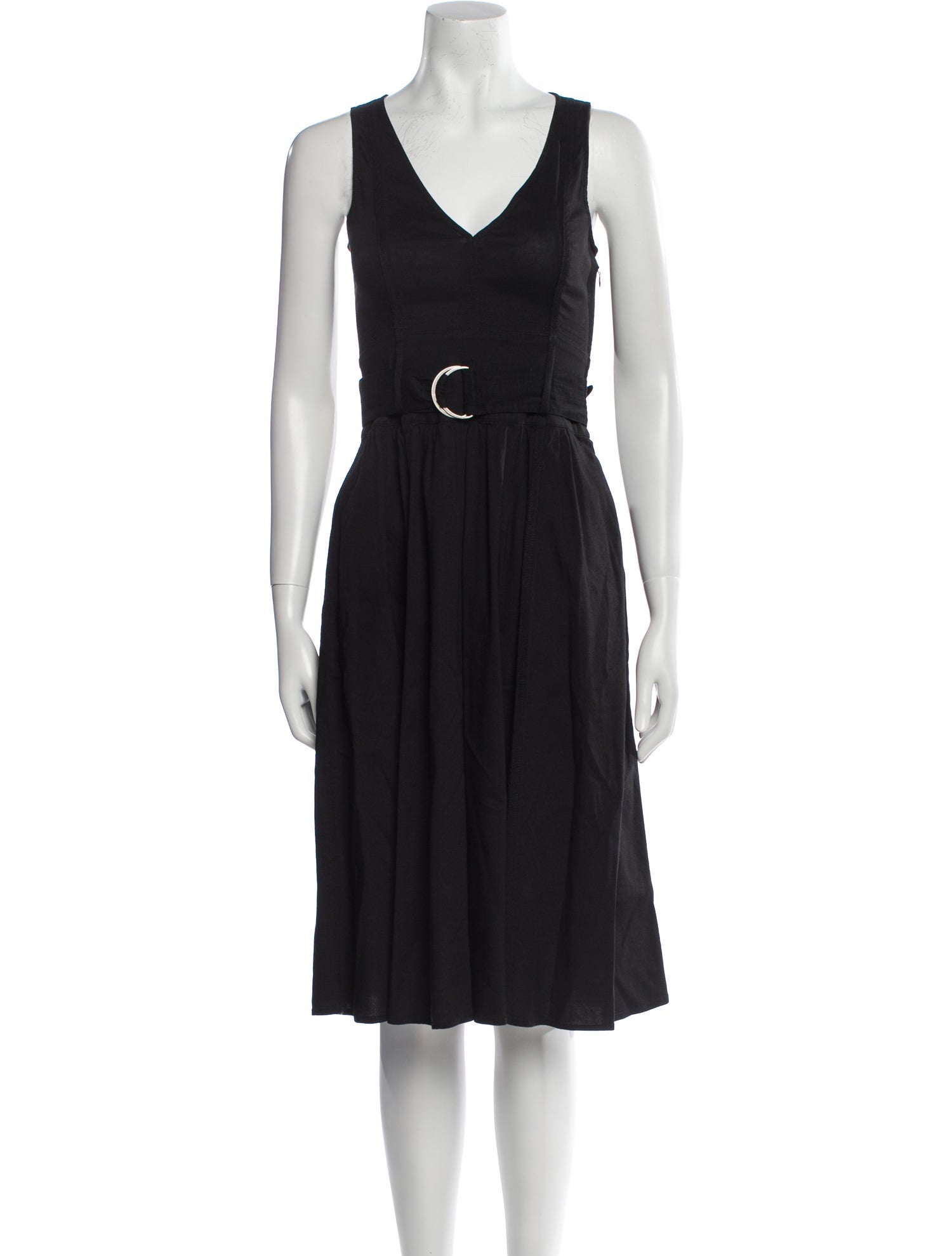 Theory Linen Midi Length Dress