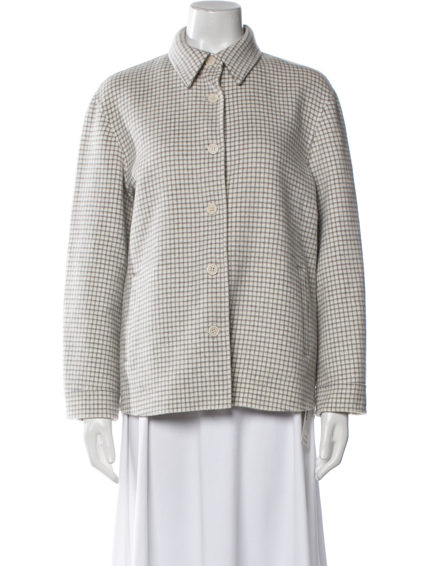 Theory Wool Plaid Print Jacket