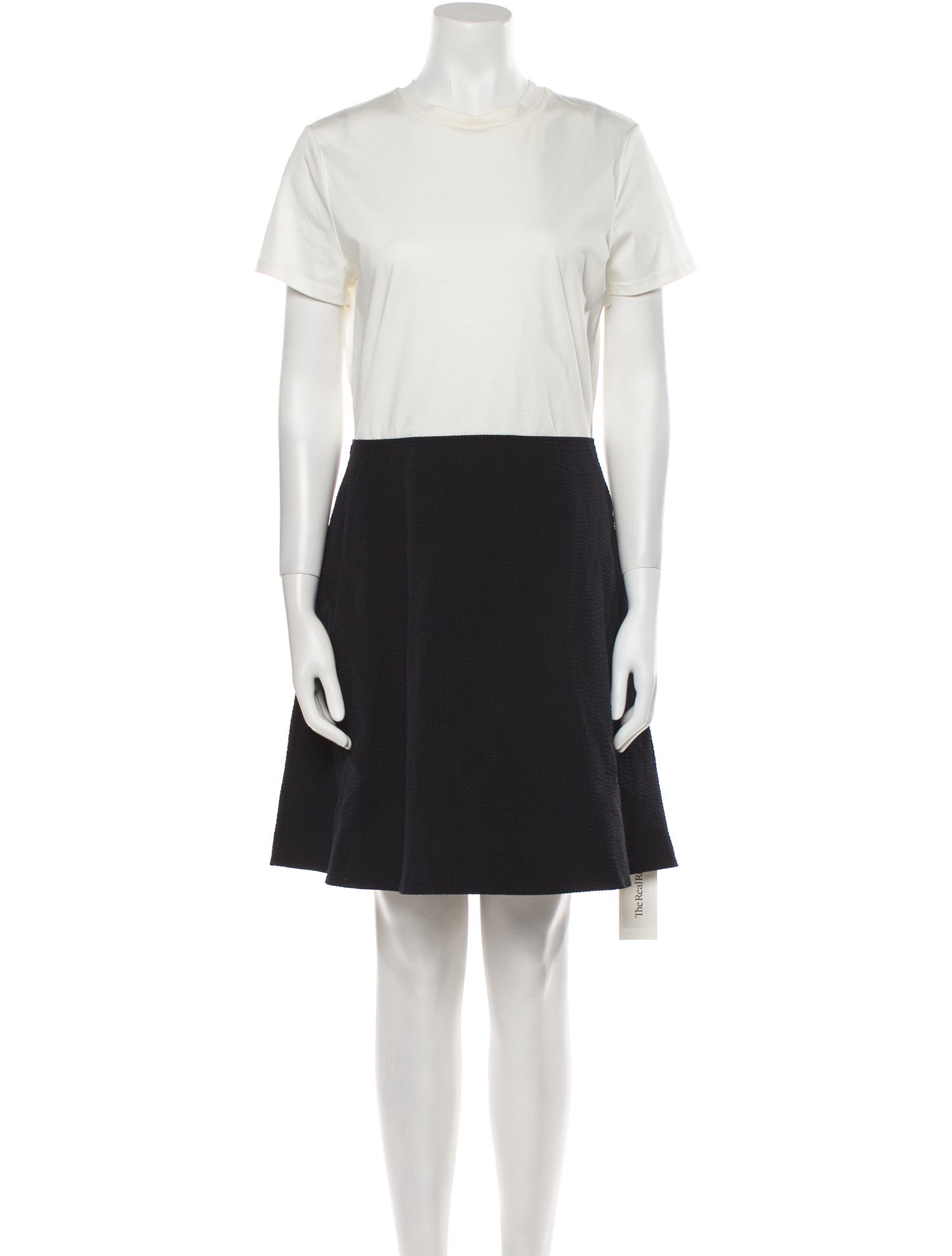 Theory Colorblock Pattern Mini Dress