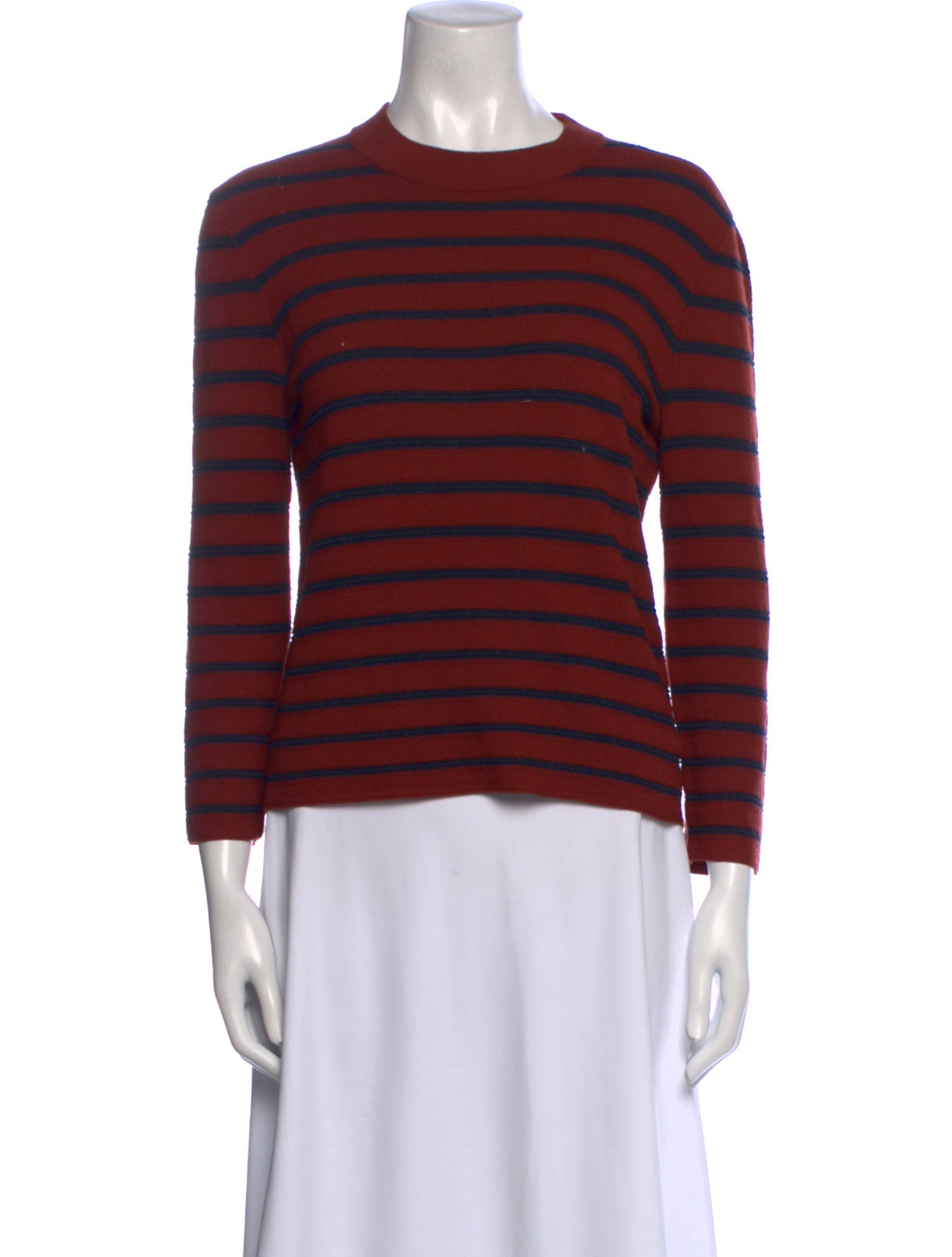 Theory Striped Crew Neck Sweater