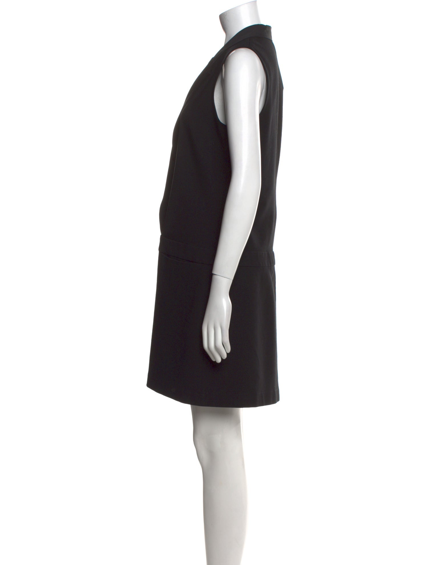 Theory V-Neck Mini Dress