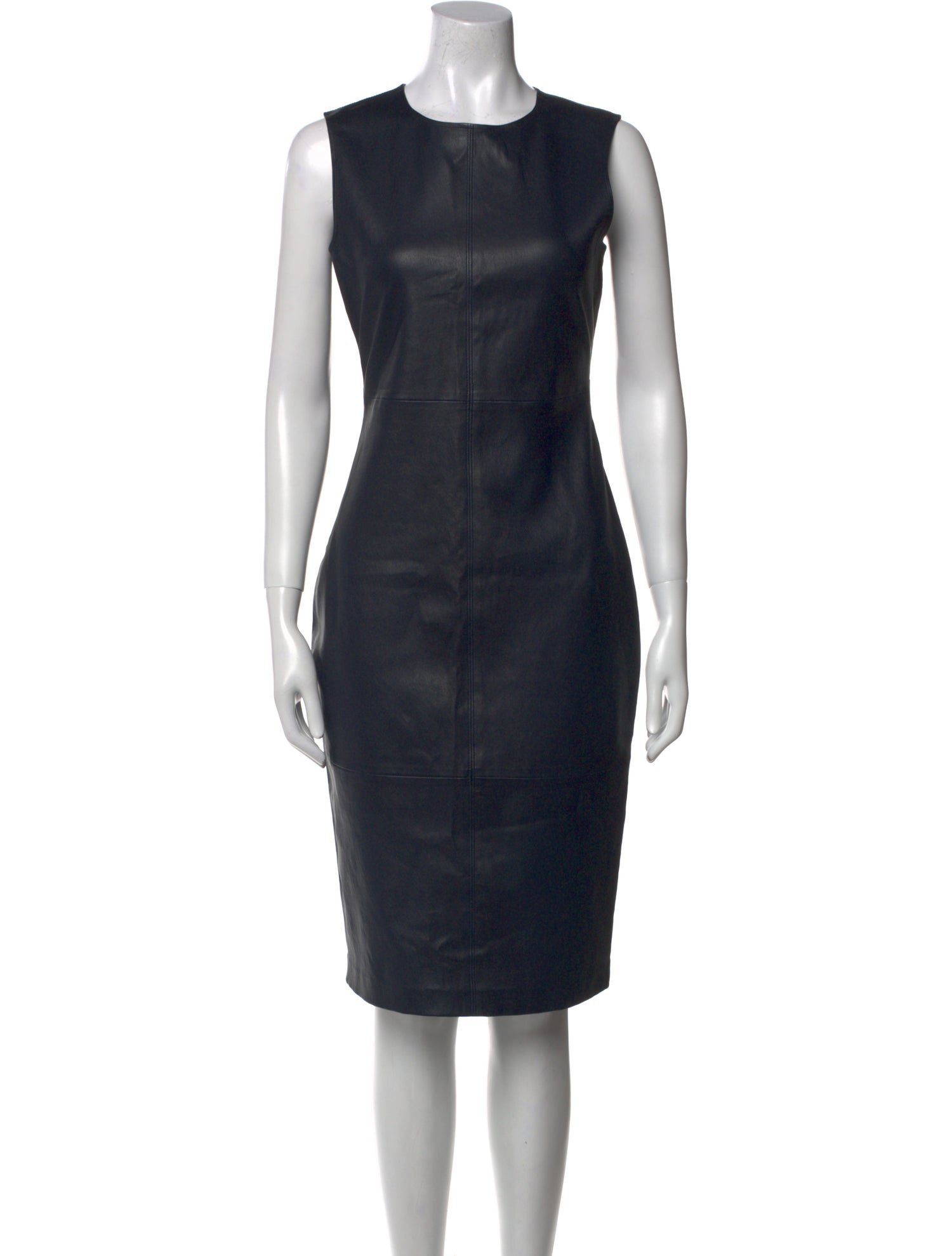 Theory Leather Knee-Length Dress