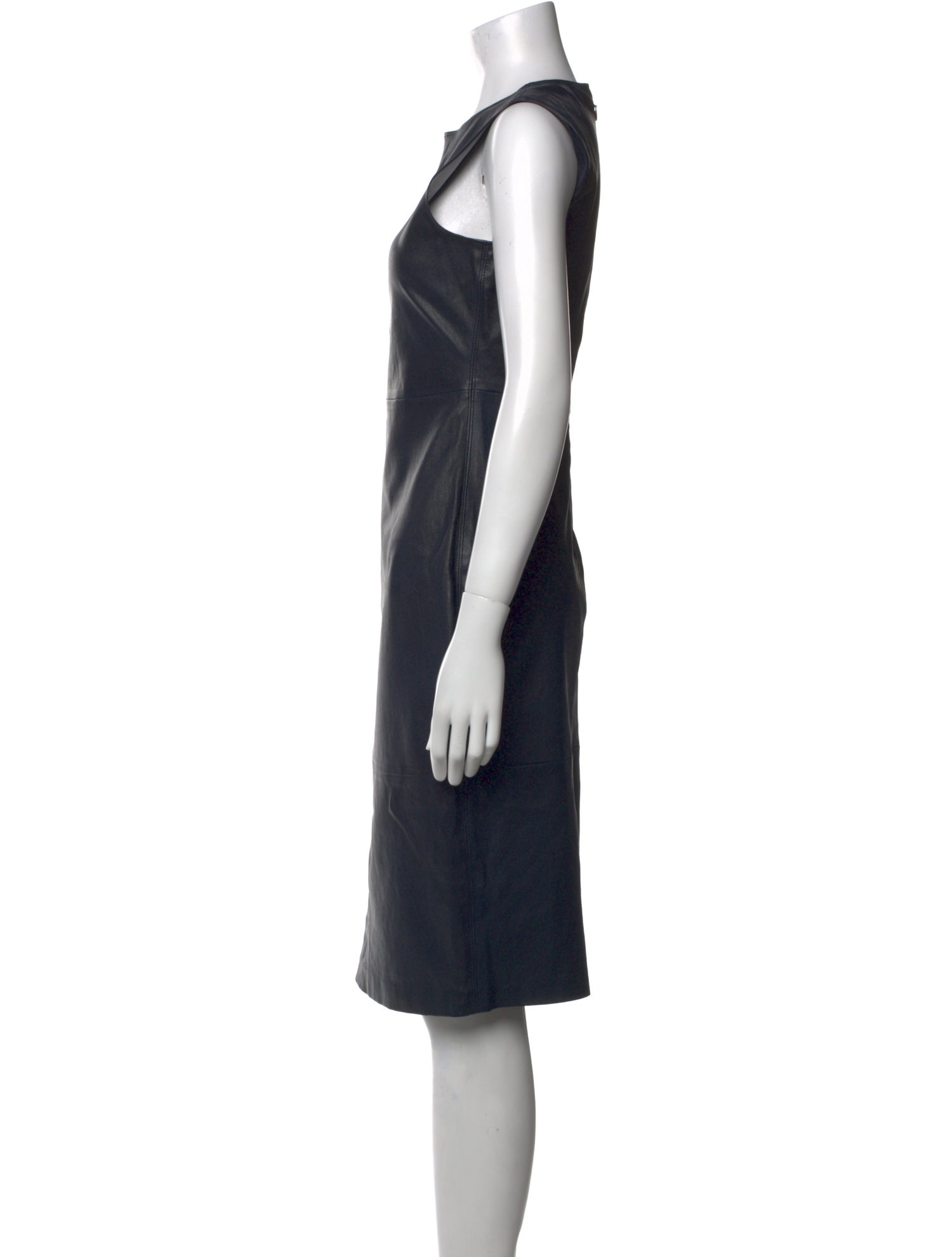 Theory Leather Knee-Length Dress