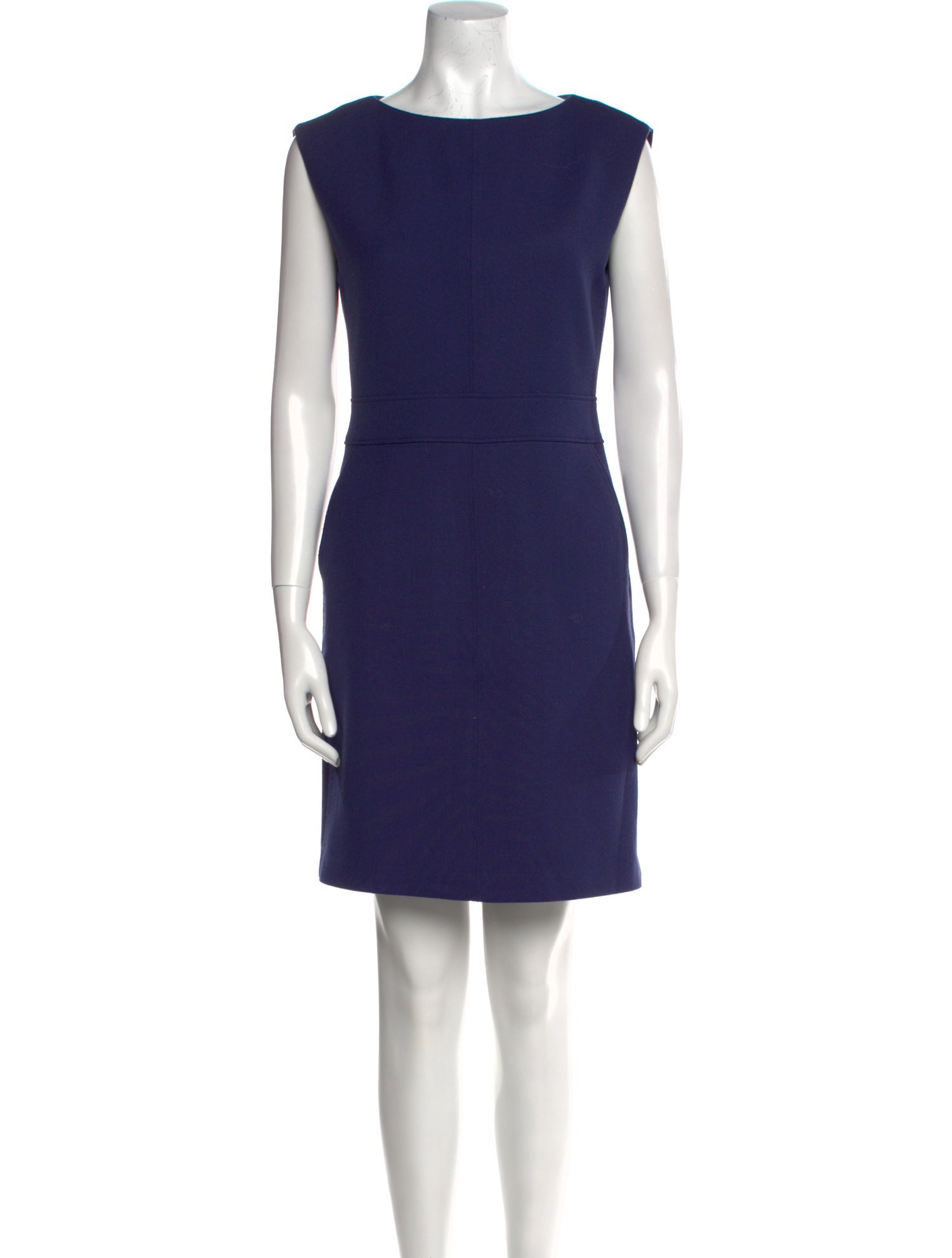 Theory Bateau Neckline Mini Dress