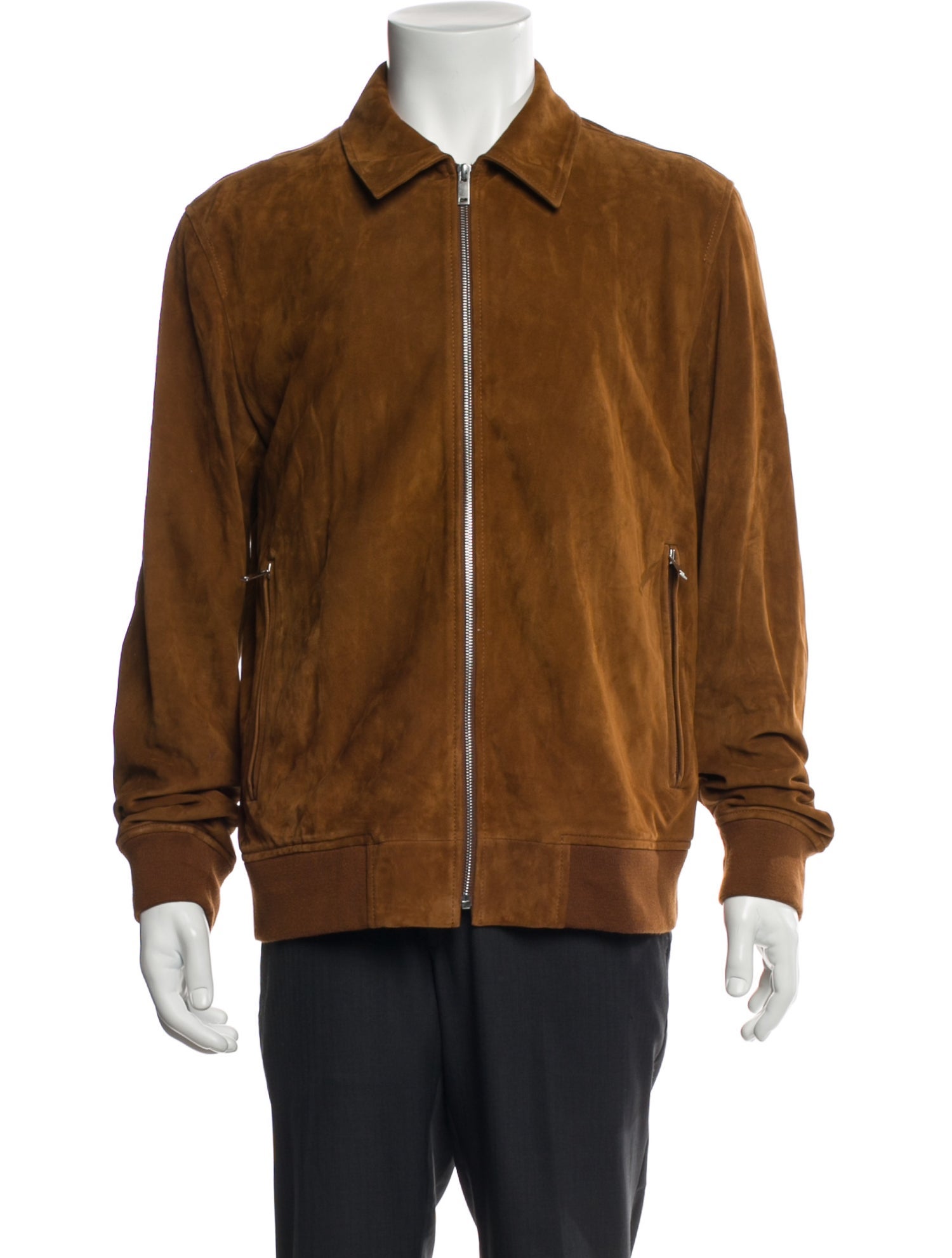 Theory Lamb Leather Bomber Jacket