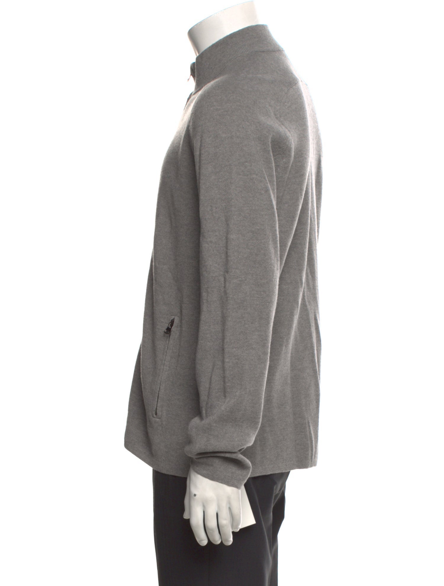Theory Wool Mock Neck Cardigan