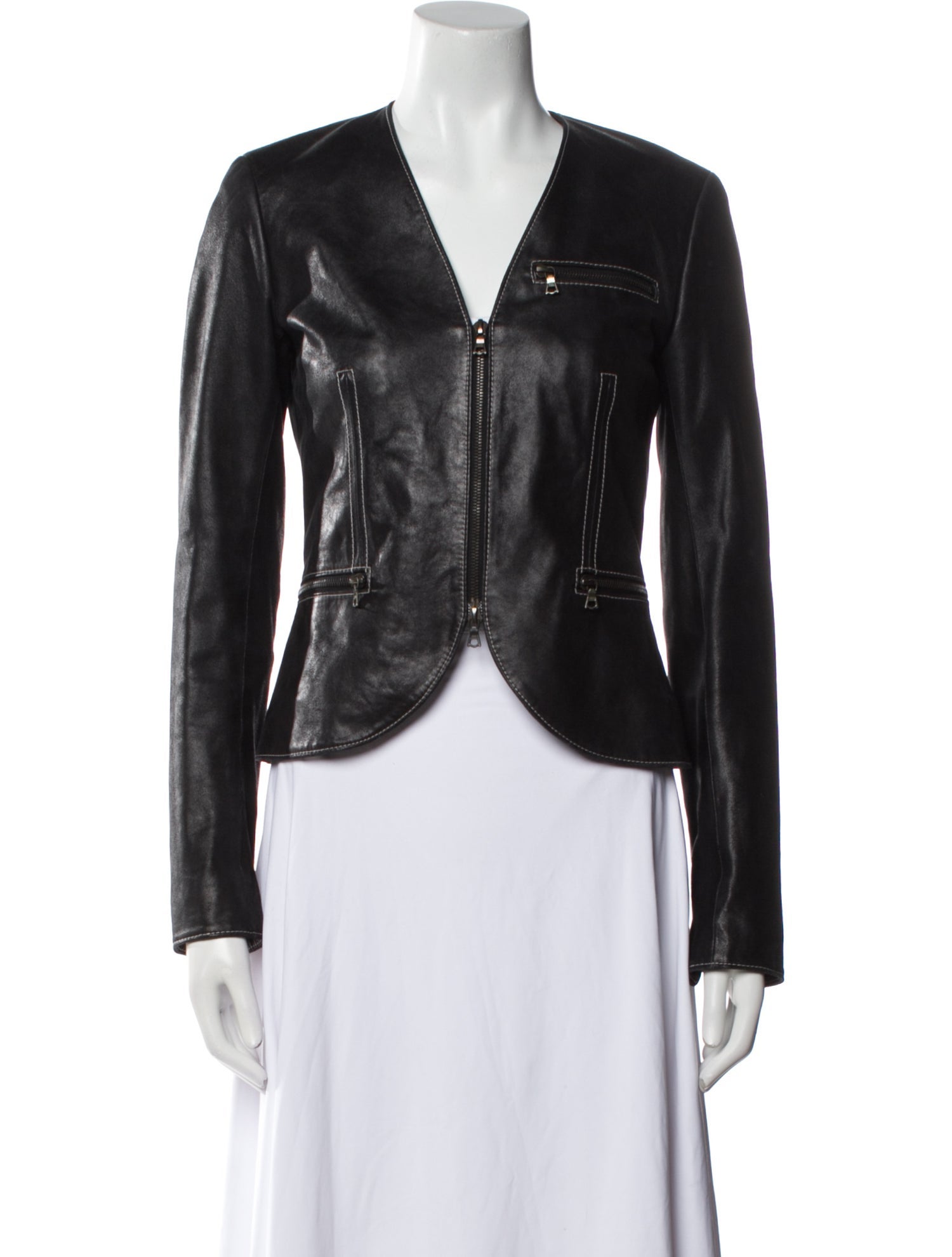 Theory Leather Biker Jacket