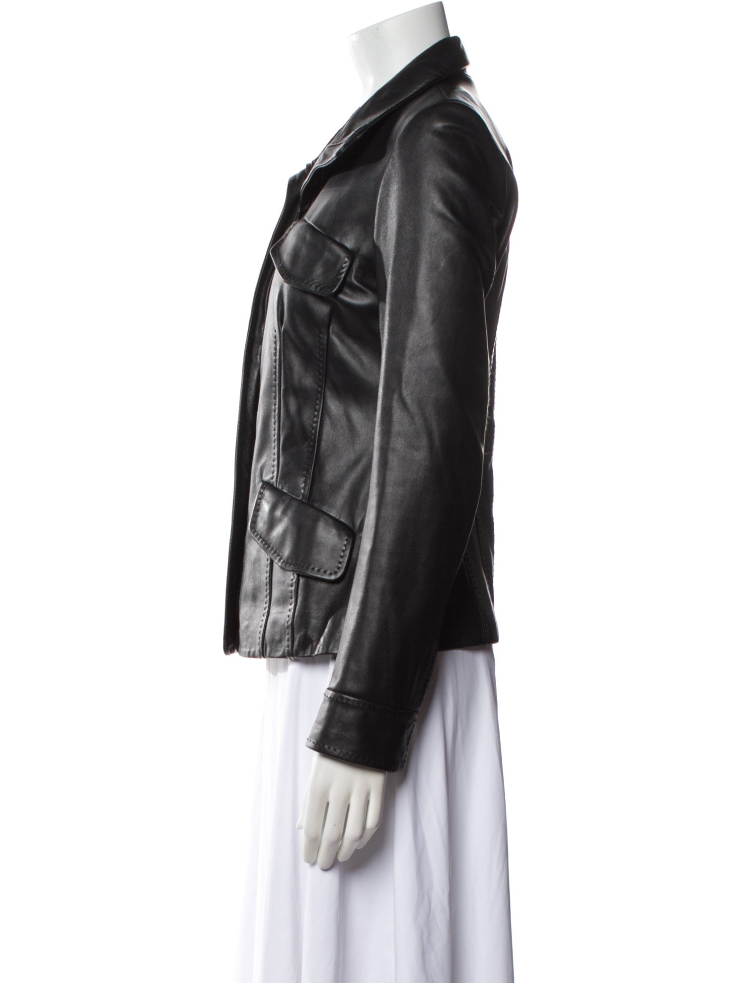 Theory Leather Biker Jacket
