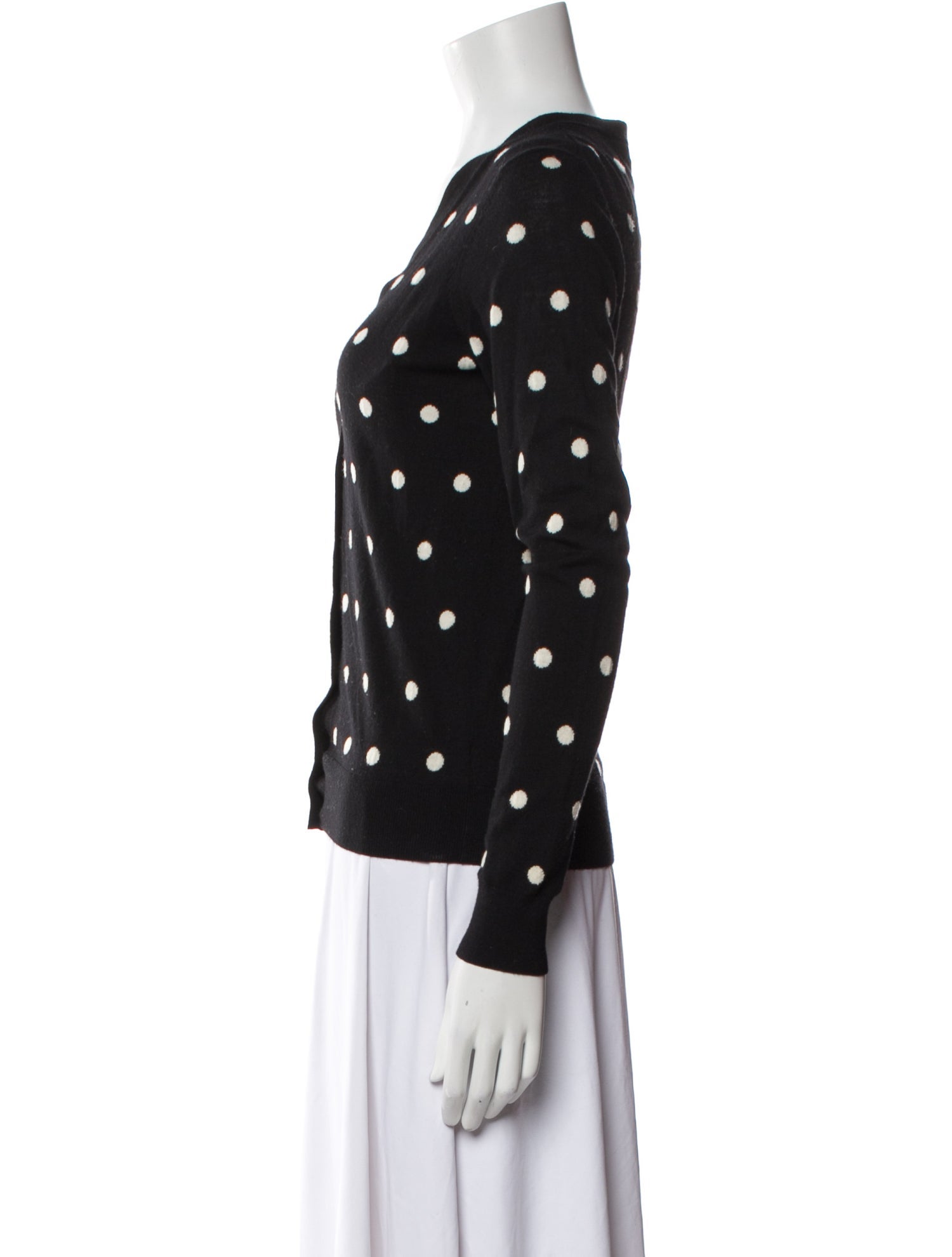 Theory Merino Wool Polka Dot Print Sweater