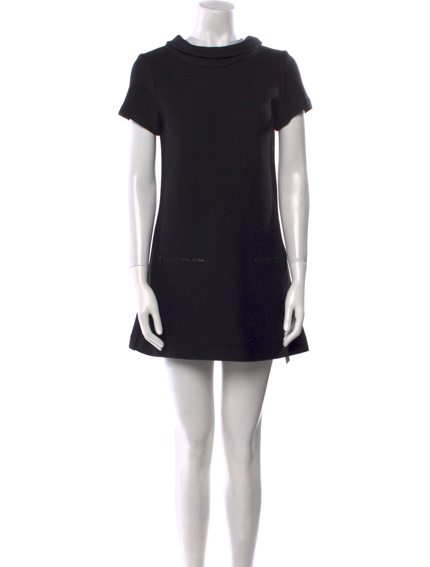 Theory Mock Neck Mini Dress