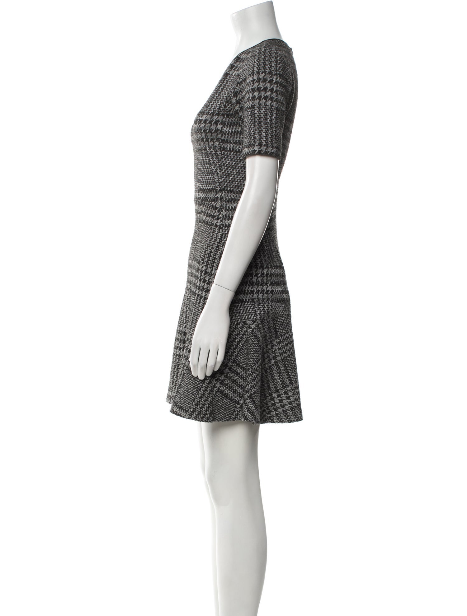 Theory Houndstooth Print Mini Dress