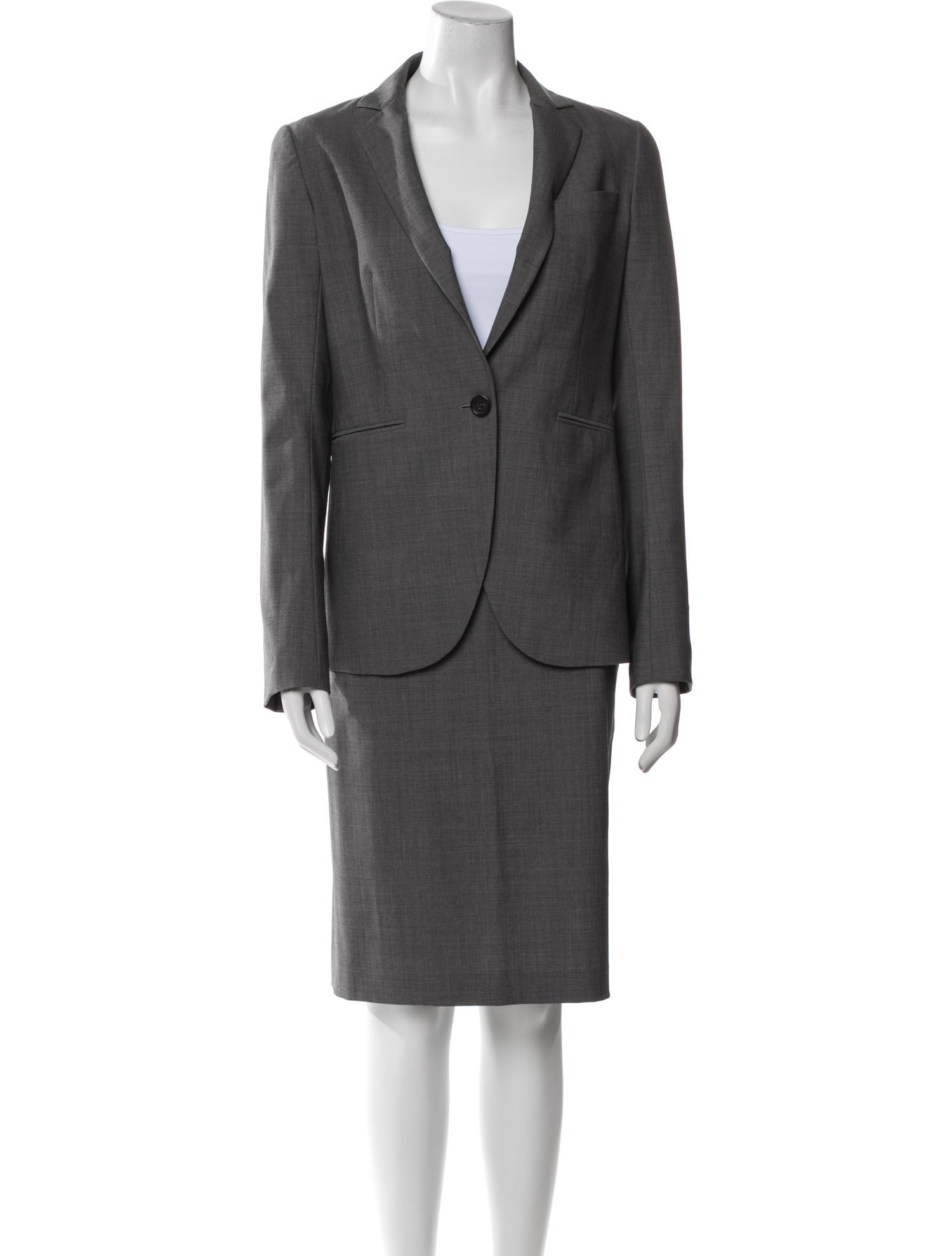 Theory Wool Skirt Suit