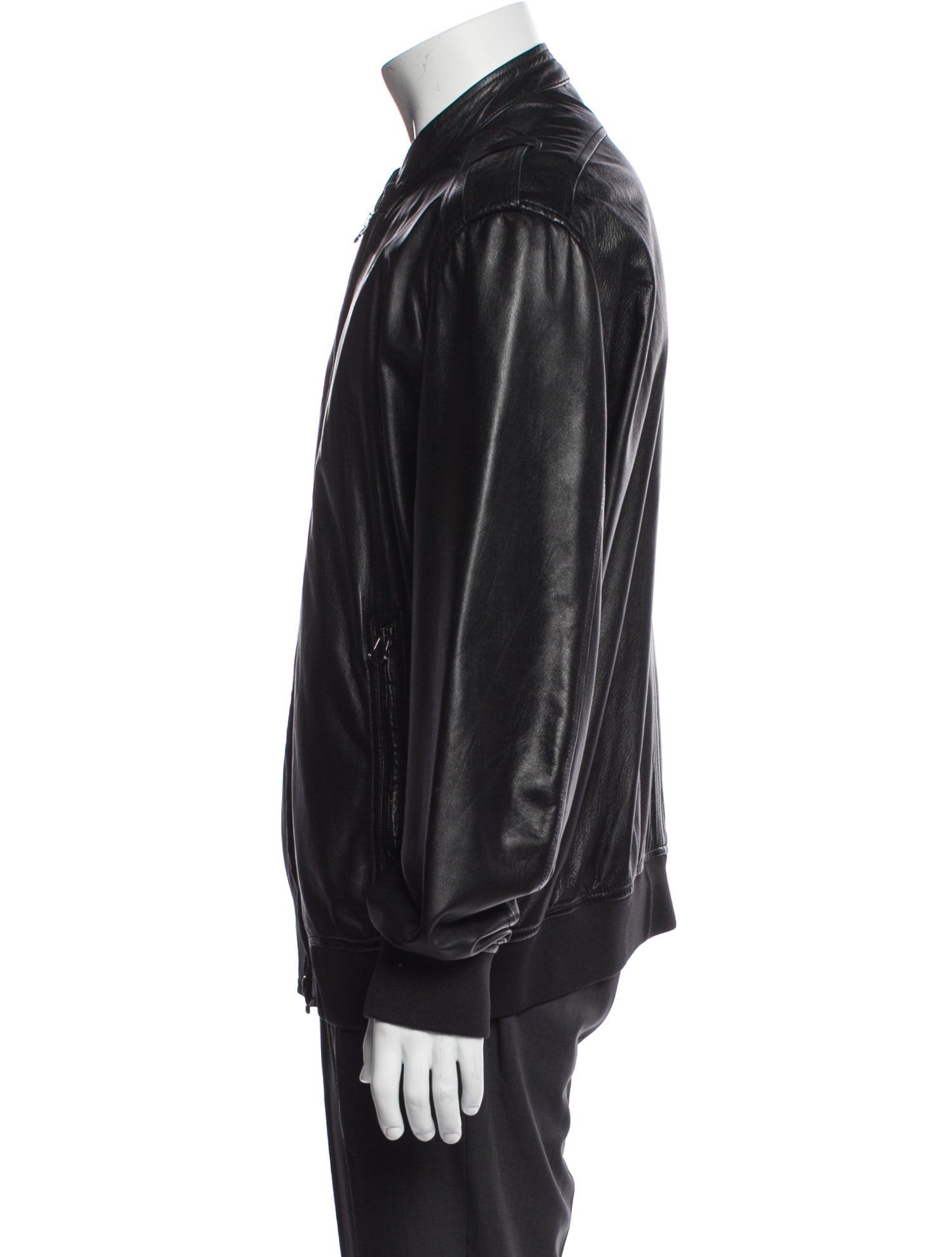 Theory Leather Bomber Jacket
