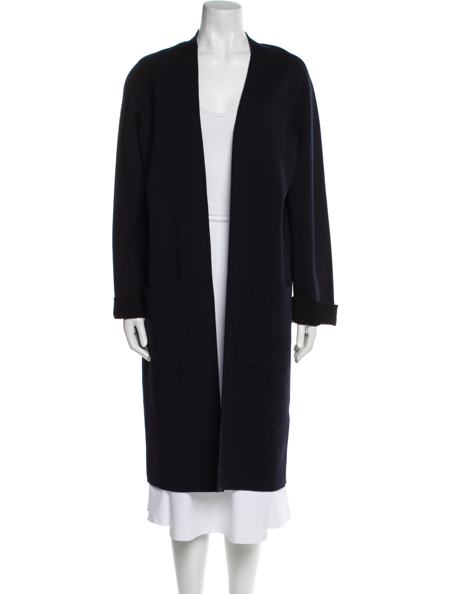 Theory Wool Faux Fur Coat
