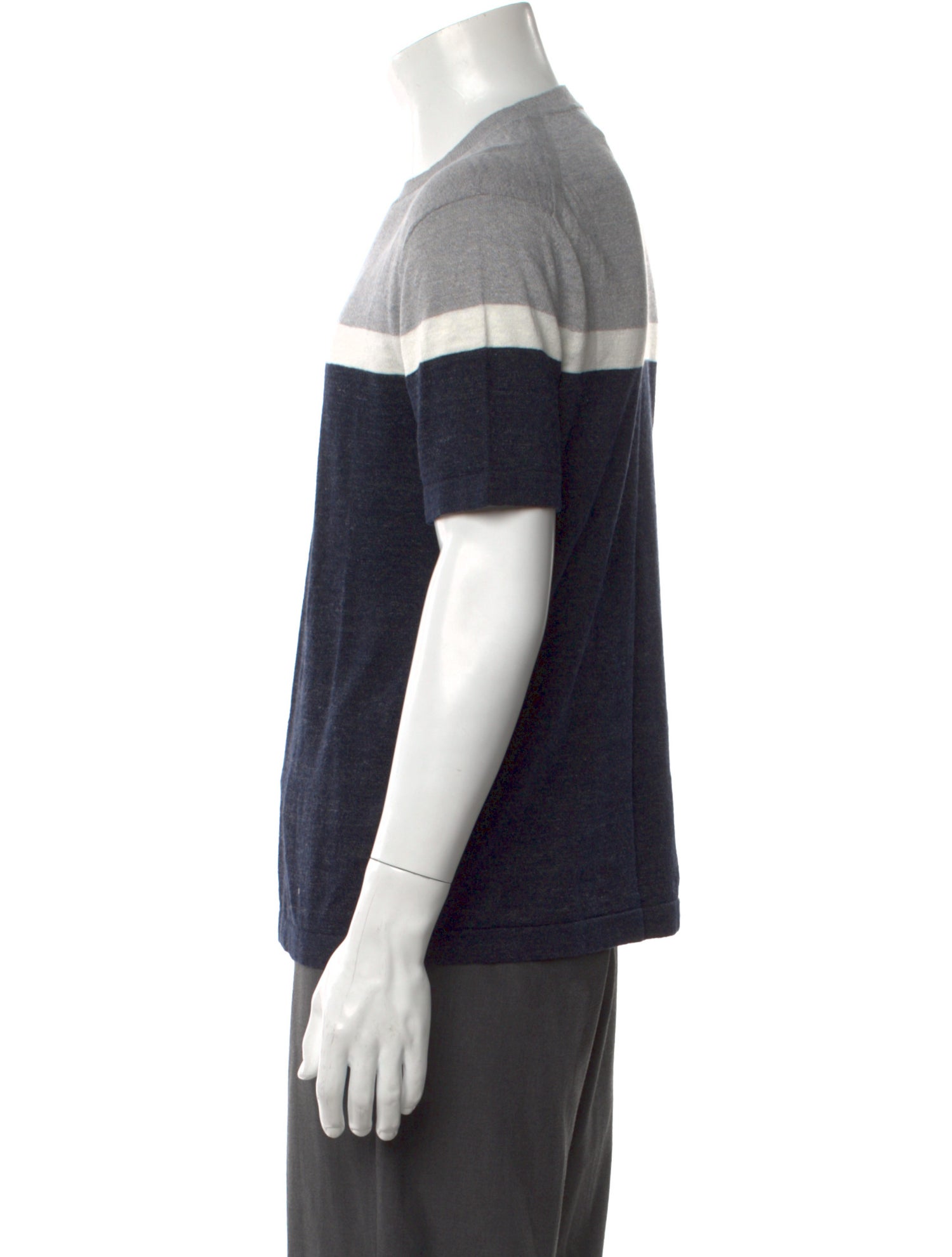 Theory Linen Striped T-Shirt w/ Tags