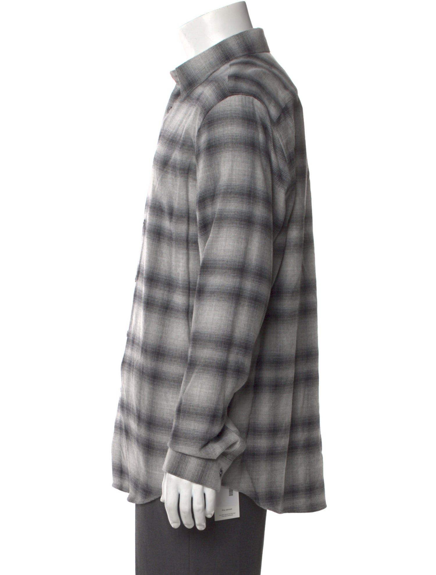 Theory Plaid Print Long Sleeve Shirt w/ Tags