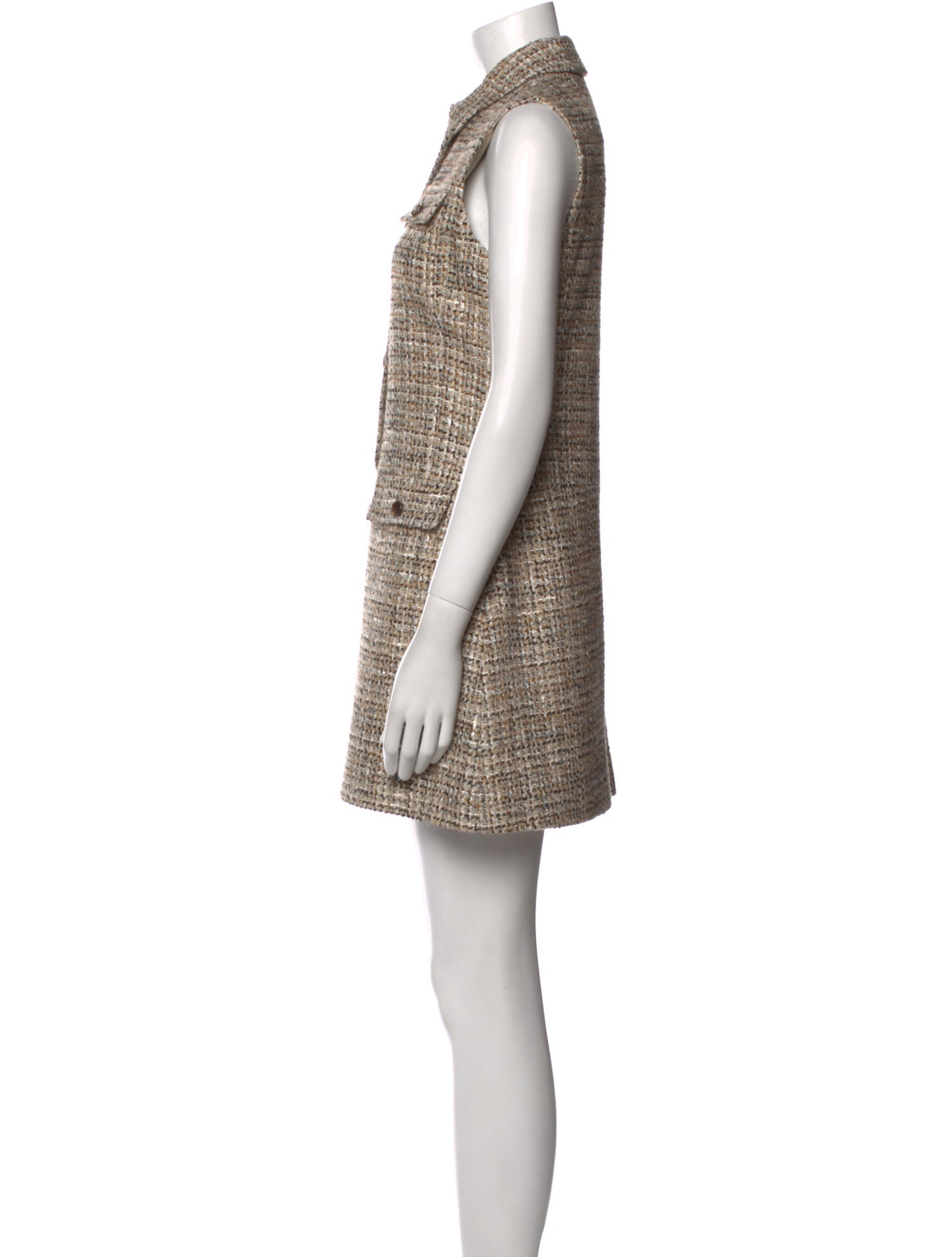 Theory Plaid Print Mini Dress