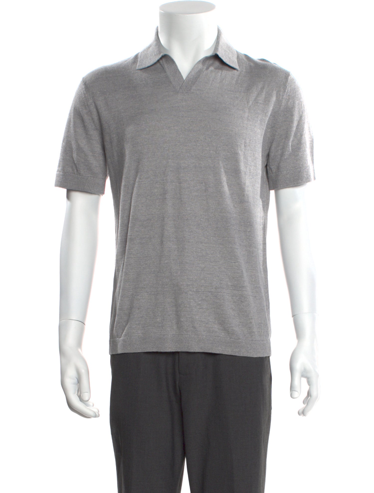 Theory Linen Collar Polo Shirt