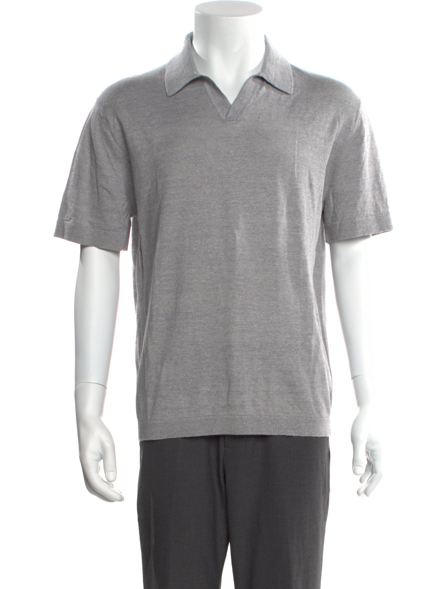 Theory Linen Collar Polo Shirt