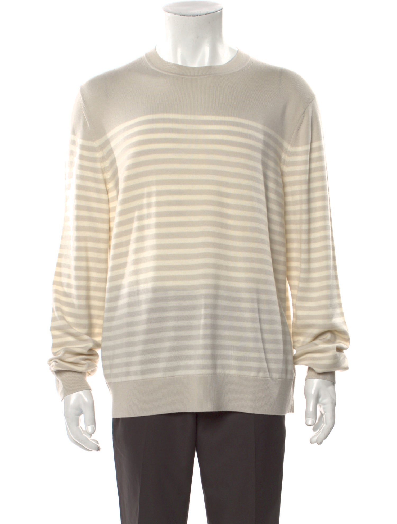 Theory Merino Wool Striped Pullover