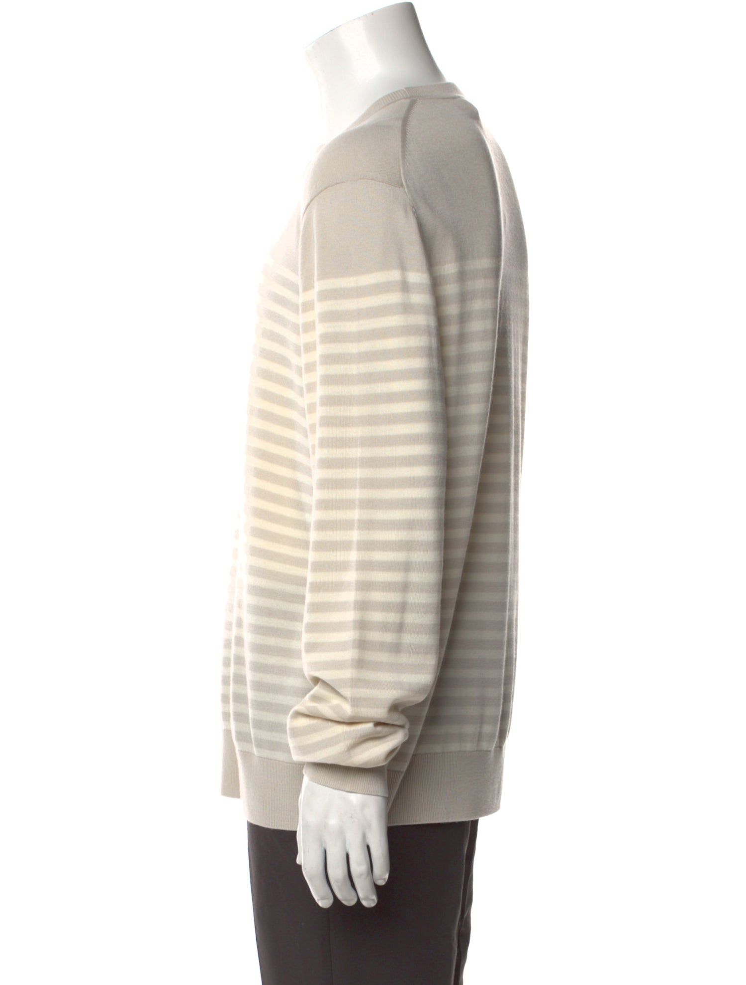 Theory Merino Wool Striped Pullover