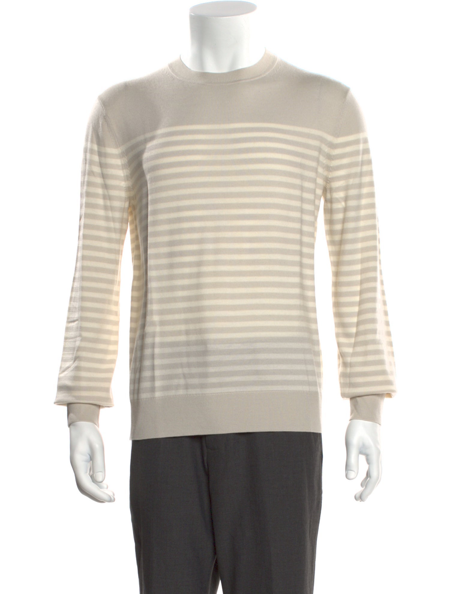 Theory Merino Wool Striped Pullover