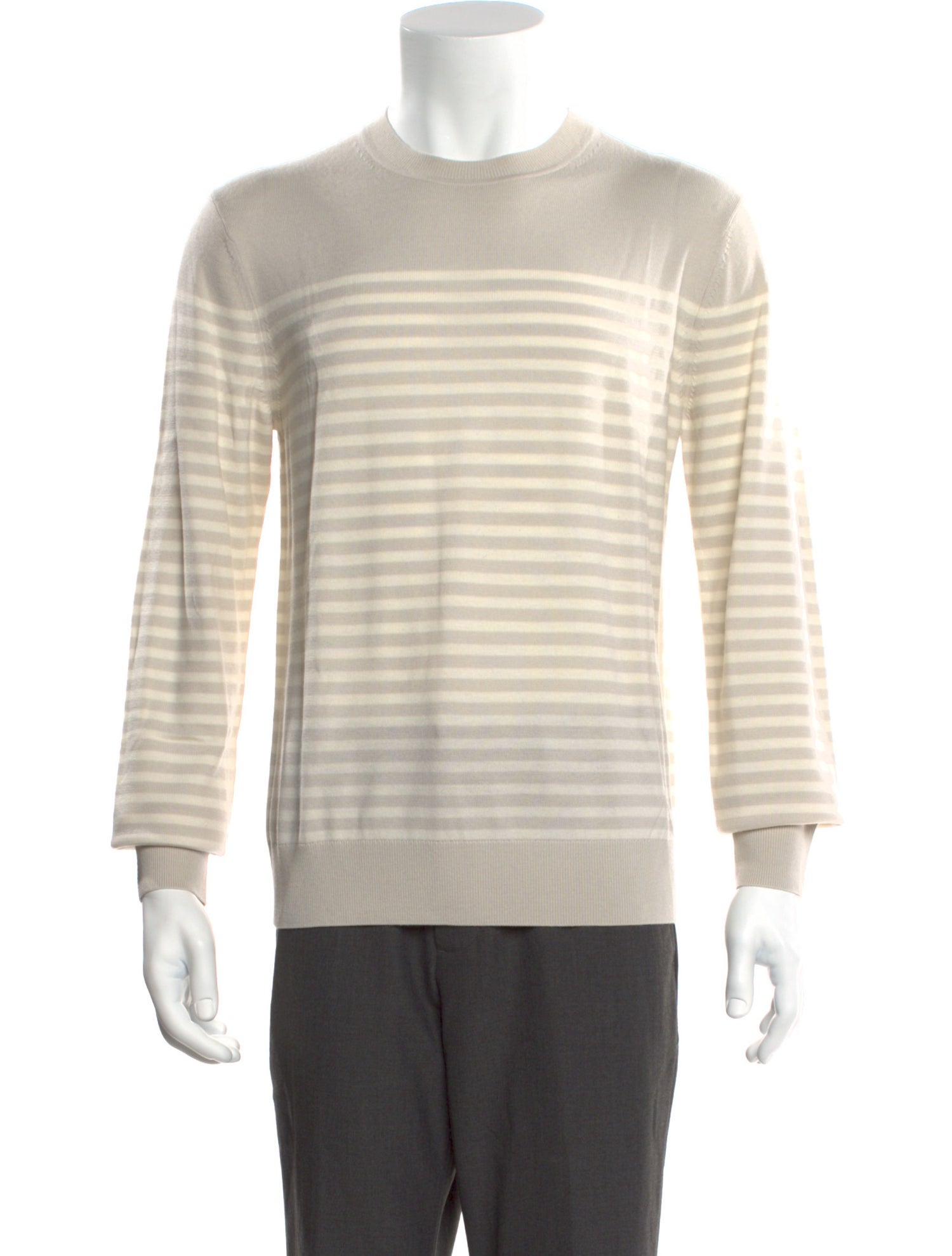 Theory Merino Wool Striped Pullover