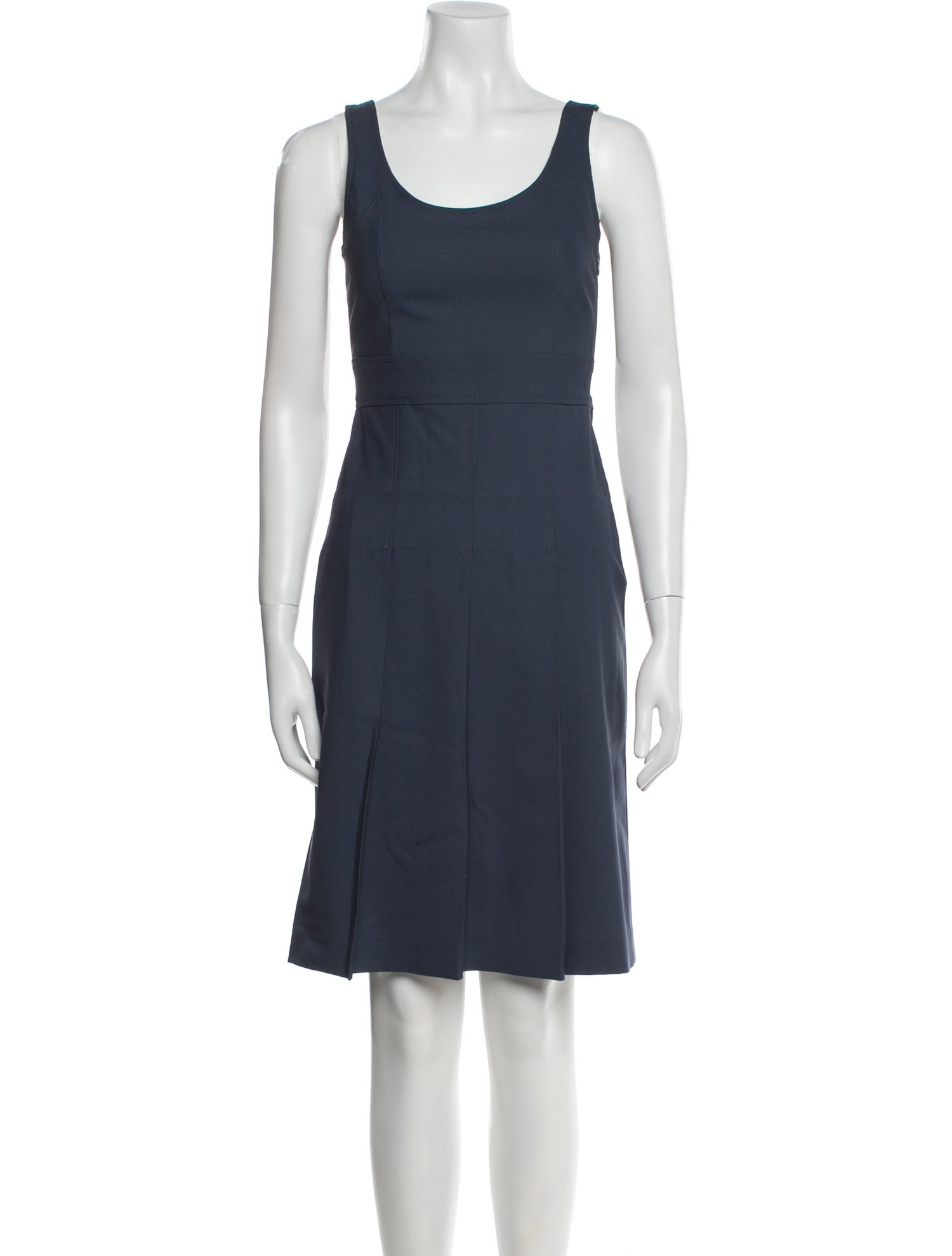 Theory Scoop Neck Knee-Length Dress