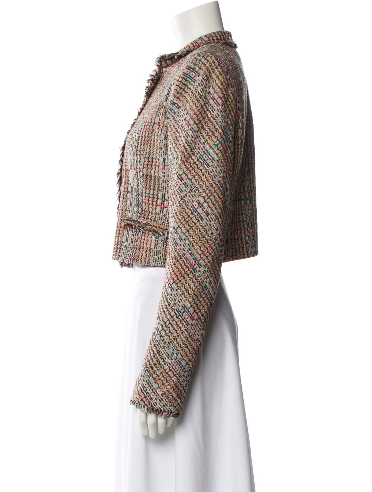 Theory Silk Tweed Pattern Jacket