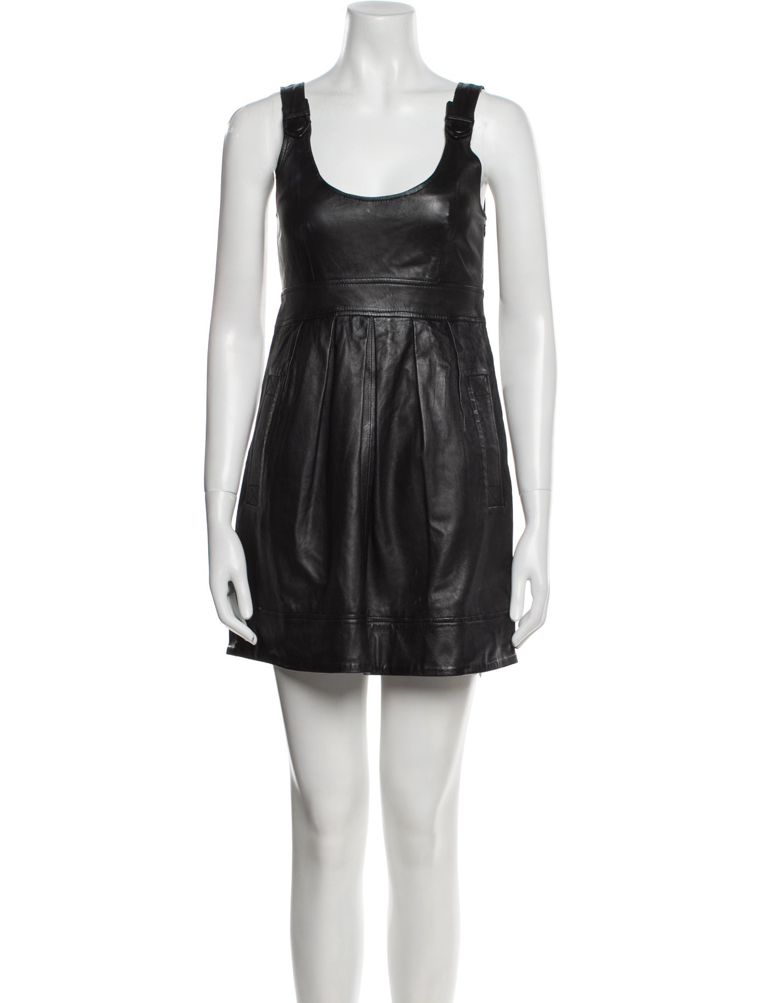 Theory Leather Mini Dress