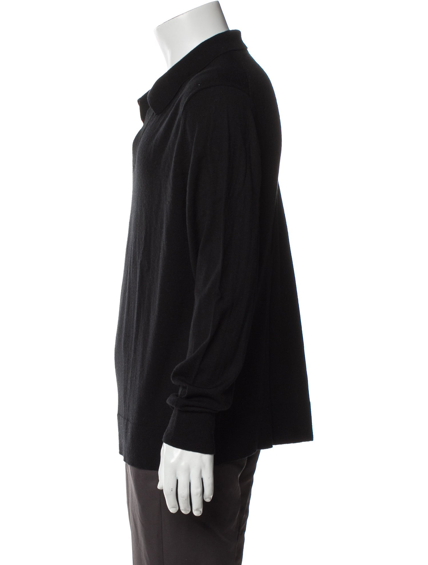 Theory Merino Wool Collar Polo Sweater