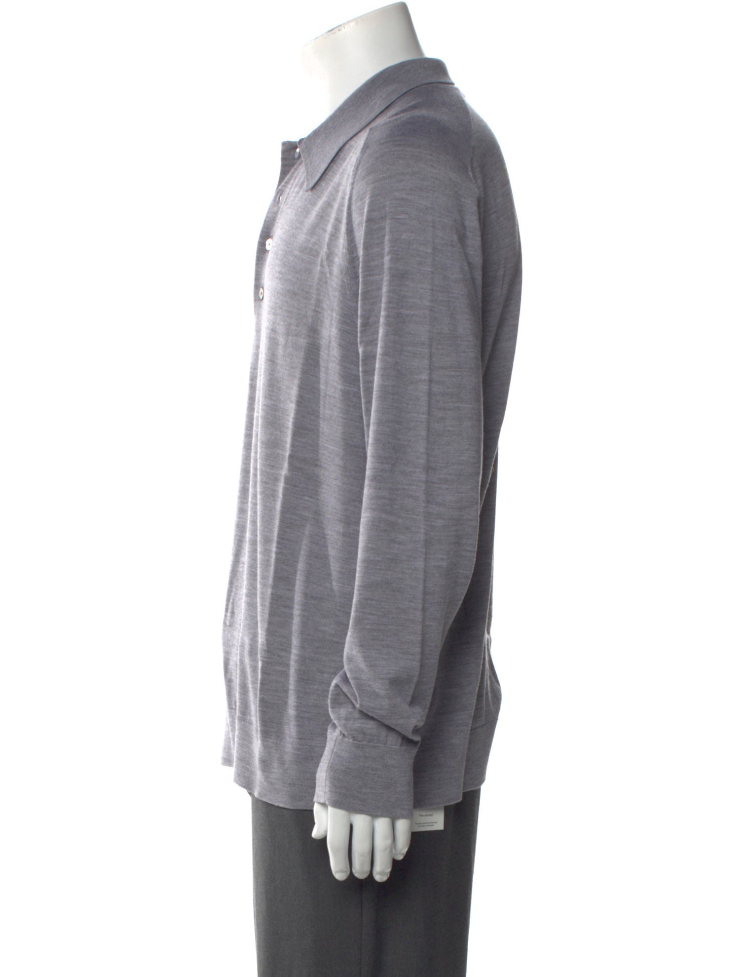 Theory Wool Collar Polo Shirt