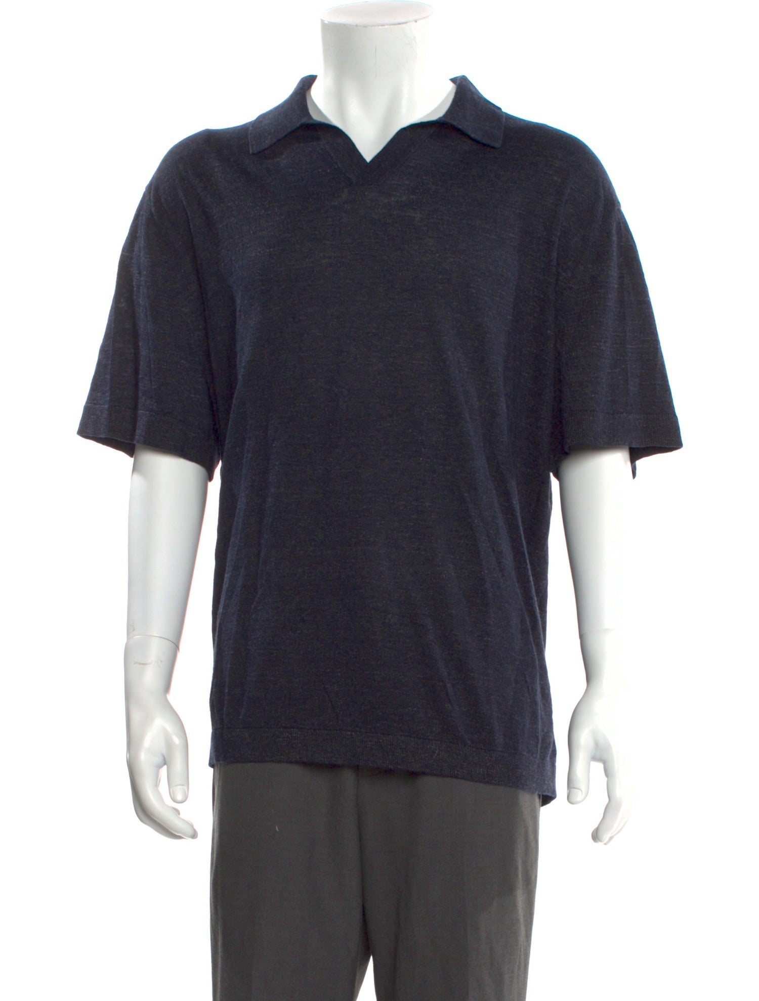 Theory Linen Collar Polo Shirt w/ Tags