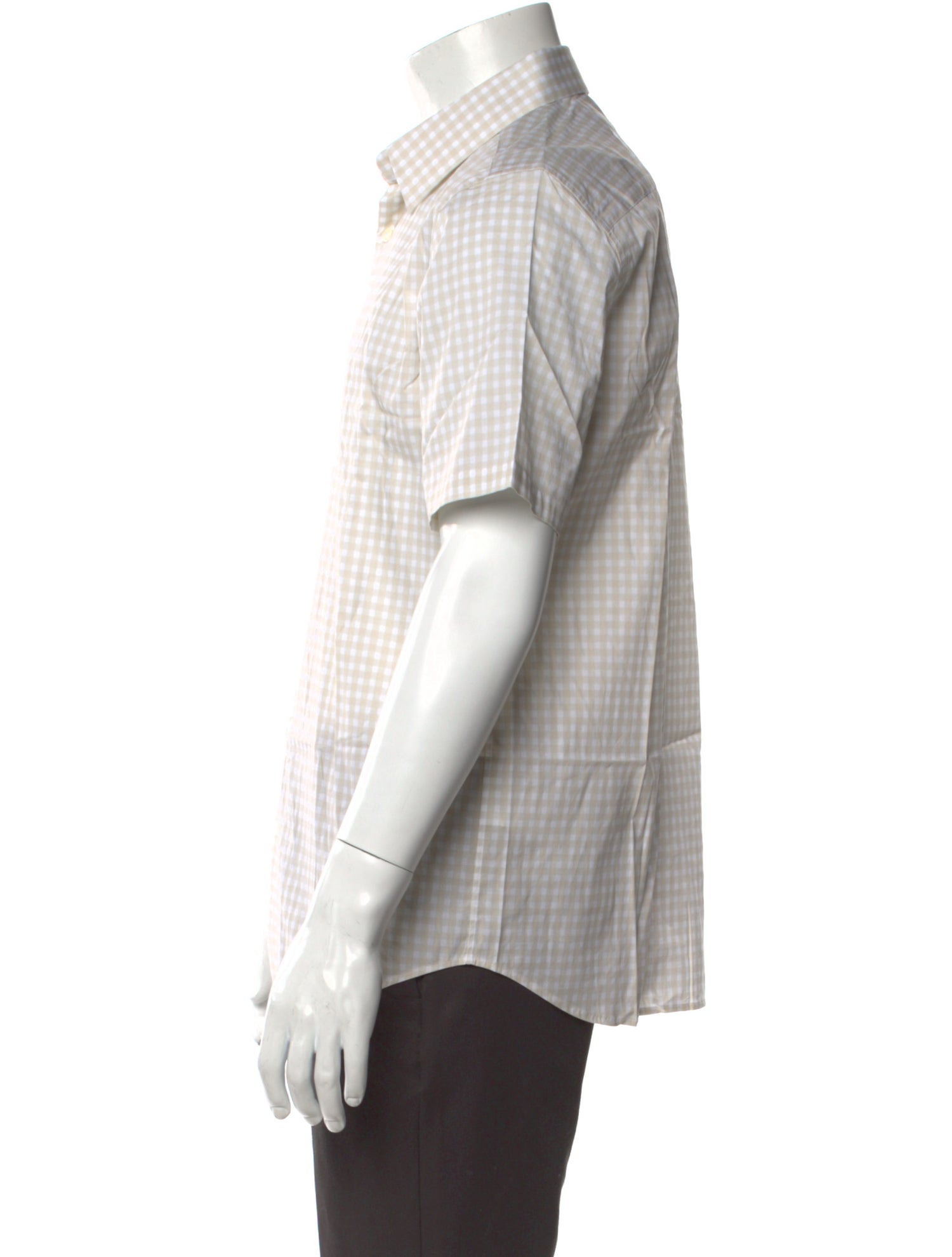 Theory Plaid Print Short Sleeve Shirt w/ Tags