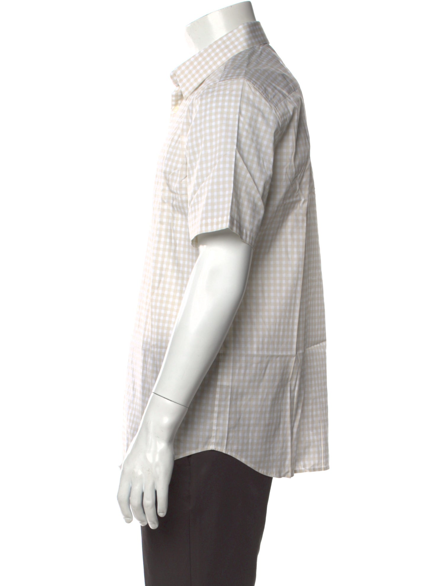 Theory Plaid Print Short Sleeve Shirt w/ Tags