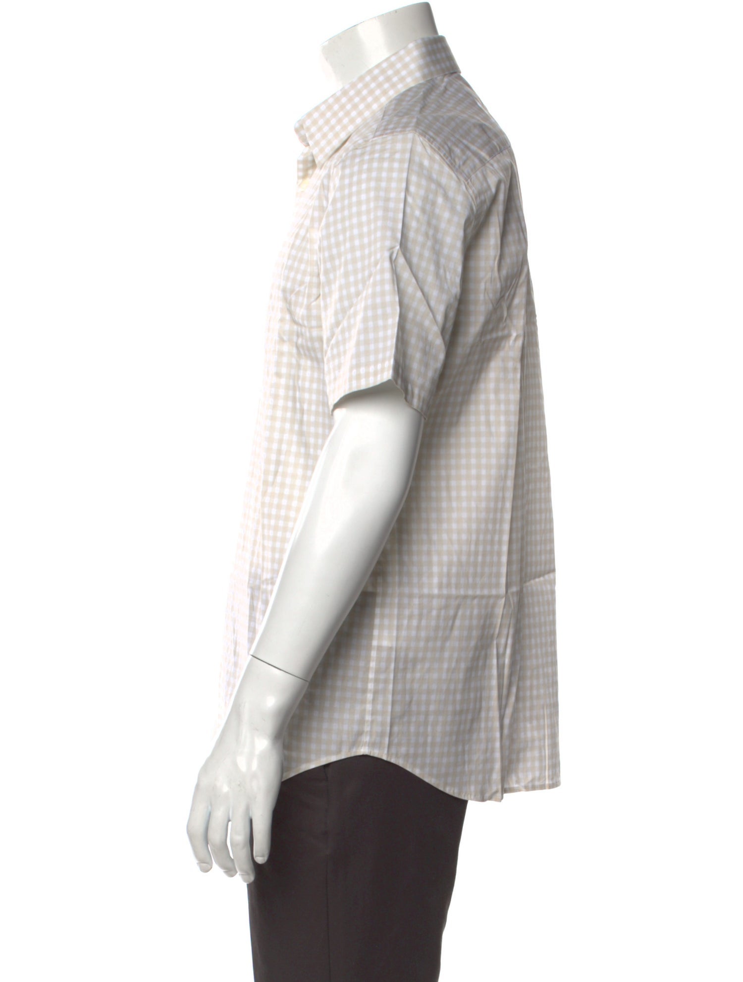 Theory Plaid Print Short Sleeve Shirt w/ Tags