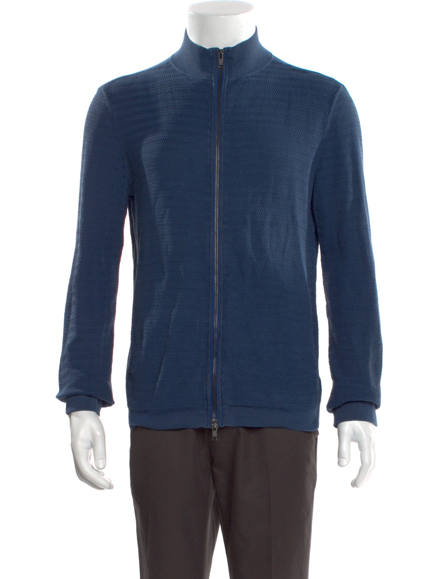 Theory Mock Neck Long Sleeve Cardigan