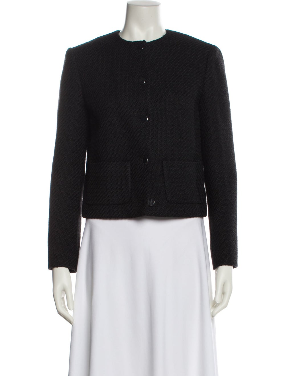 Theory Wool Tweed Pattern Evening Jacket - image 1