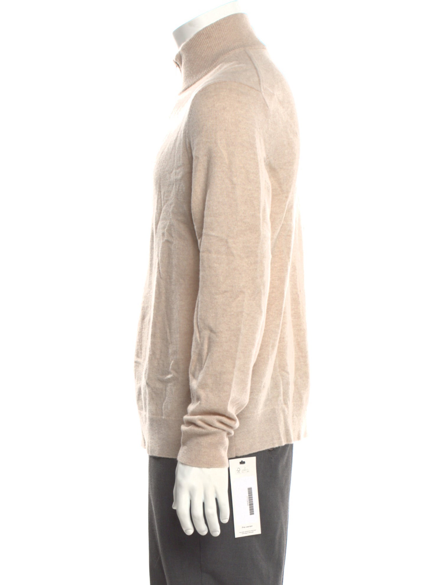 Theory Cashmere Mock Neck Polo Sweater