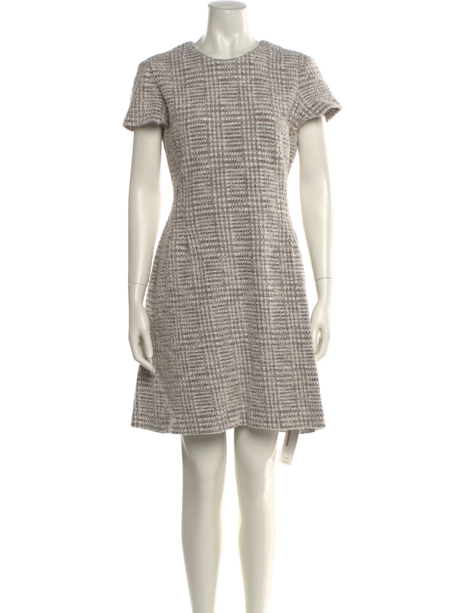 Theory Plaid Print Knee-Length Dress