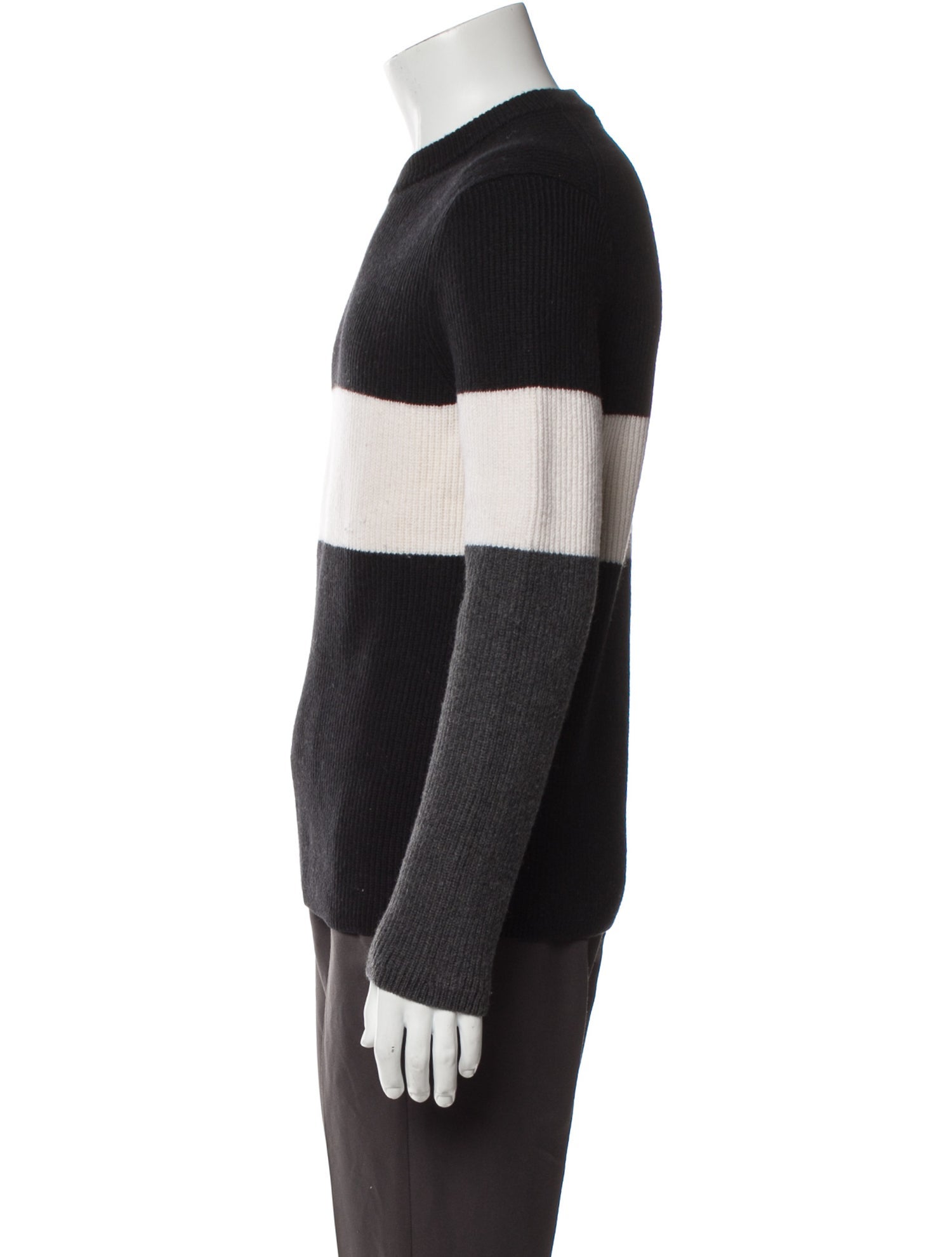 Theory Merino Wool Colorblock Pattern Pullover