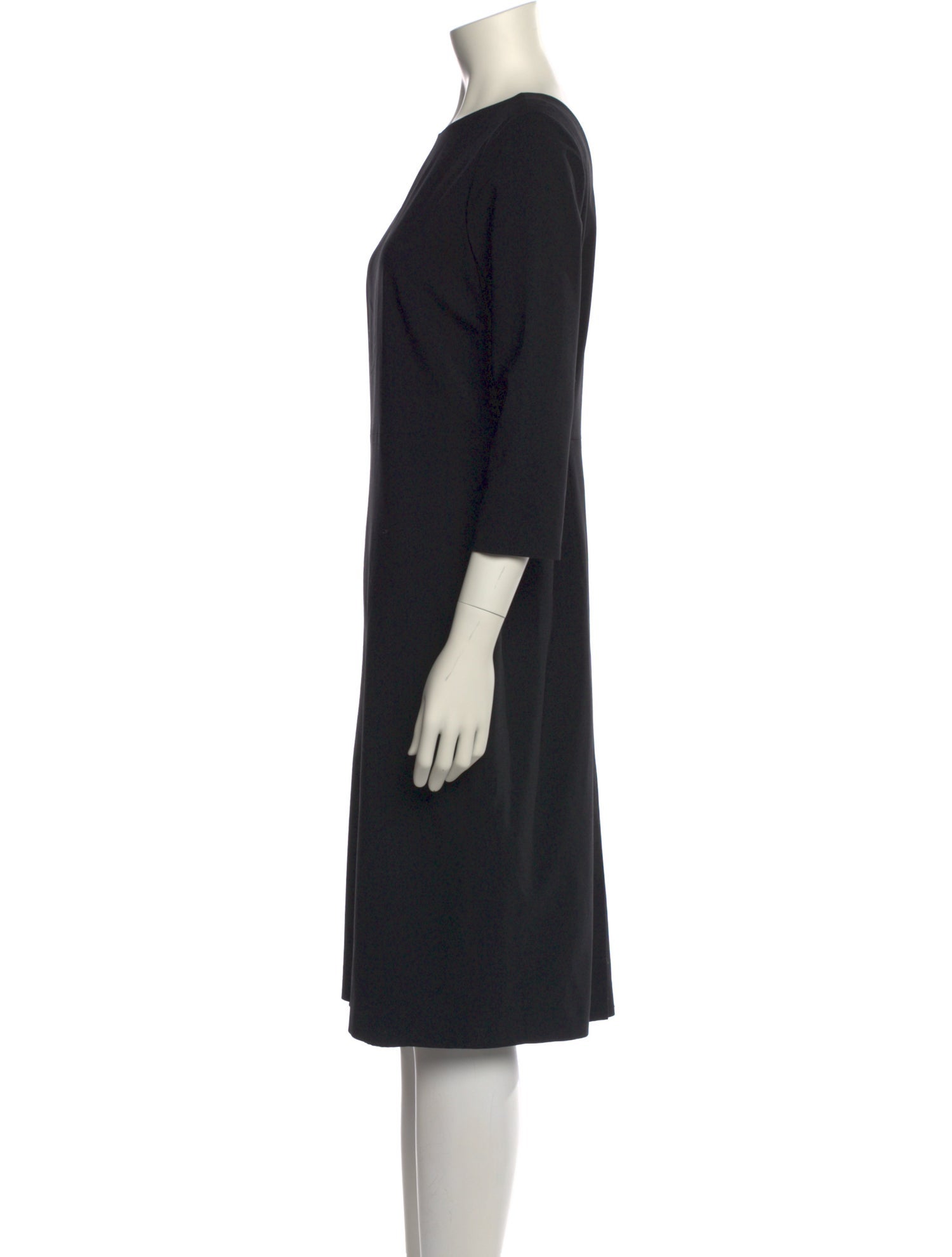 Theory Virgin Wool Midi Length Dress