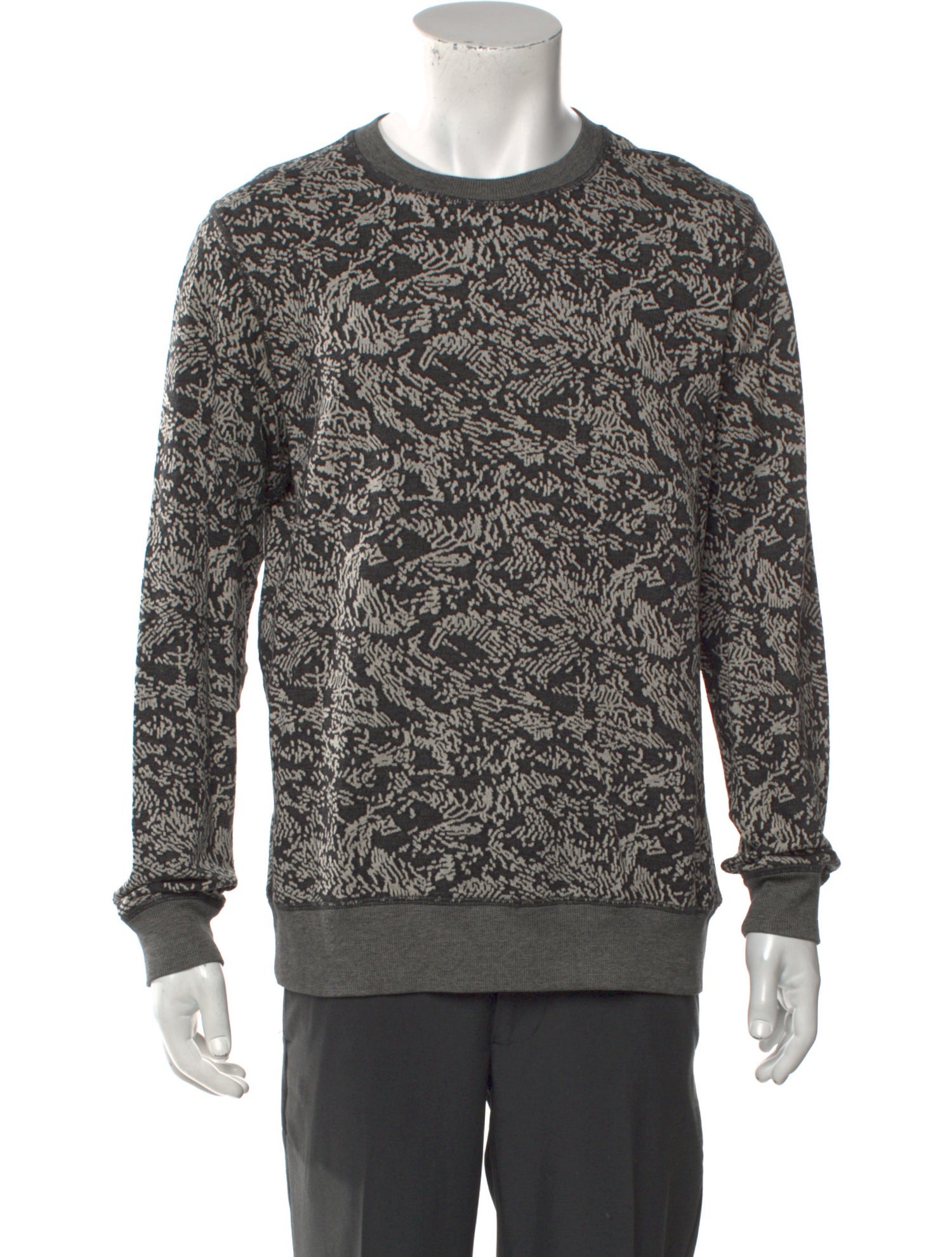 Theory Printed Crew Neck Pullover