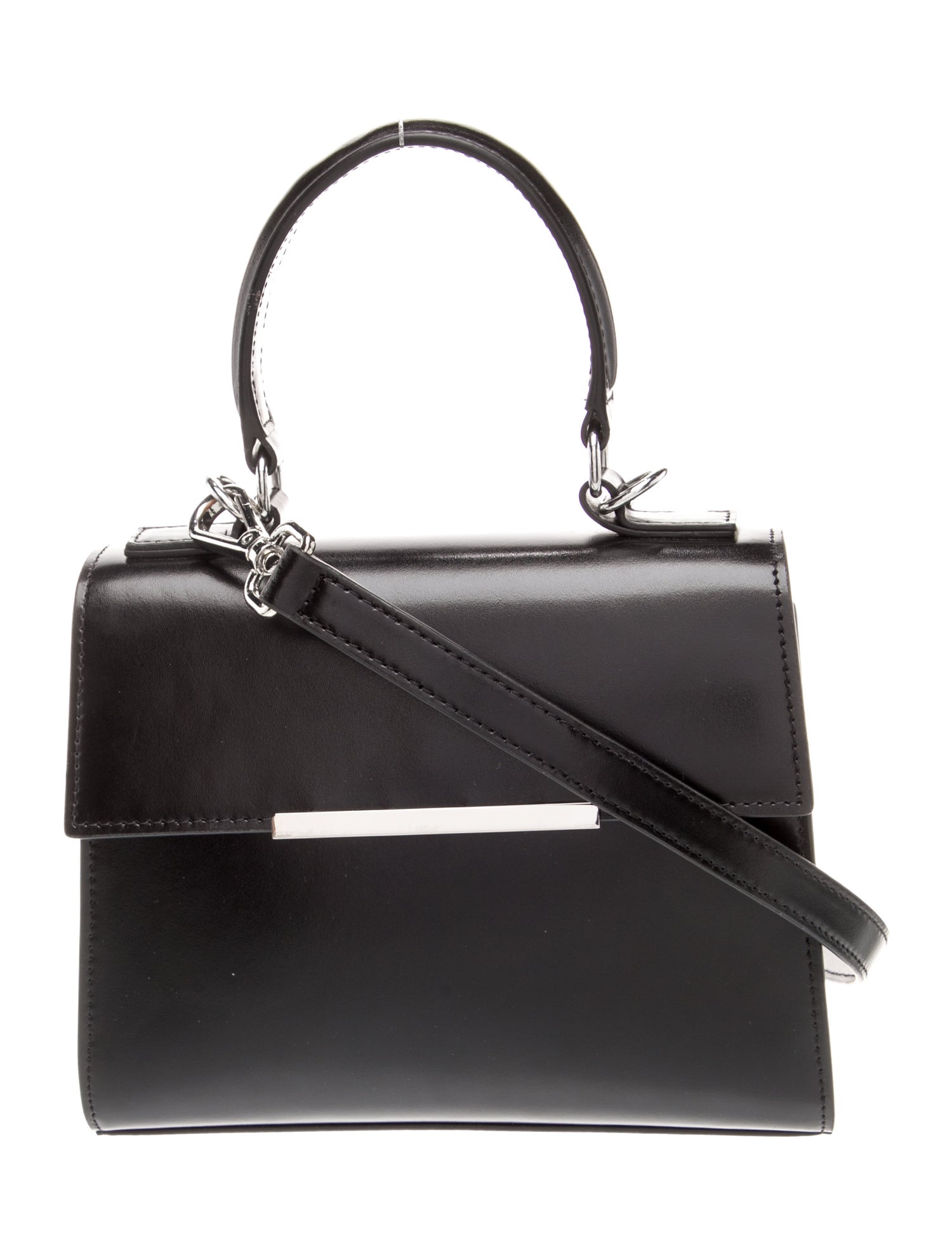 Theory Leather Top Handle Bag