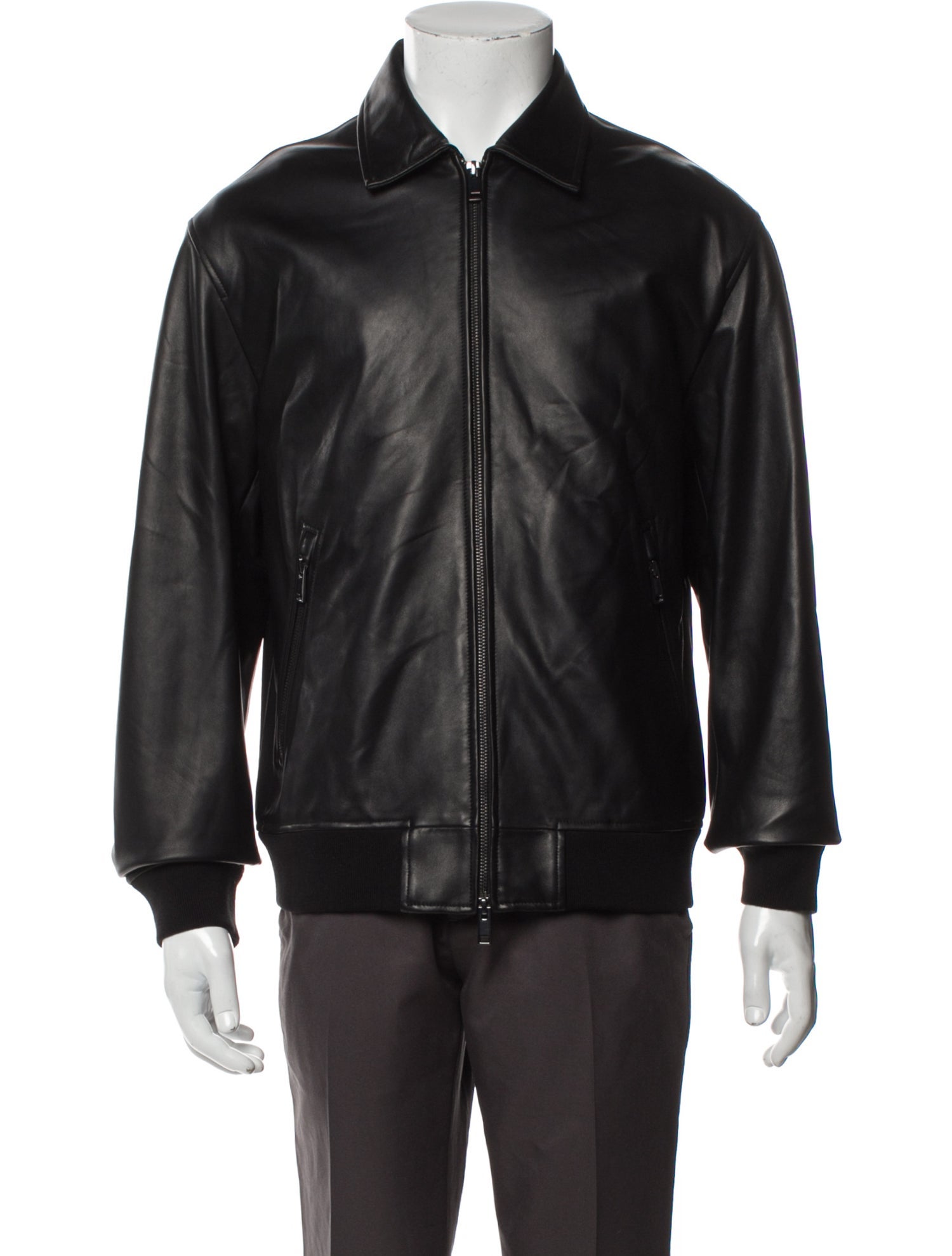 Theory Lamb Leather Bomber Jacket w/ Tags