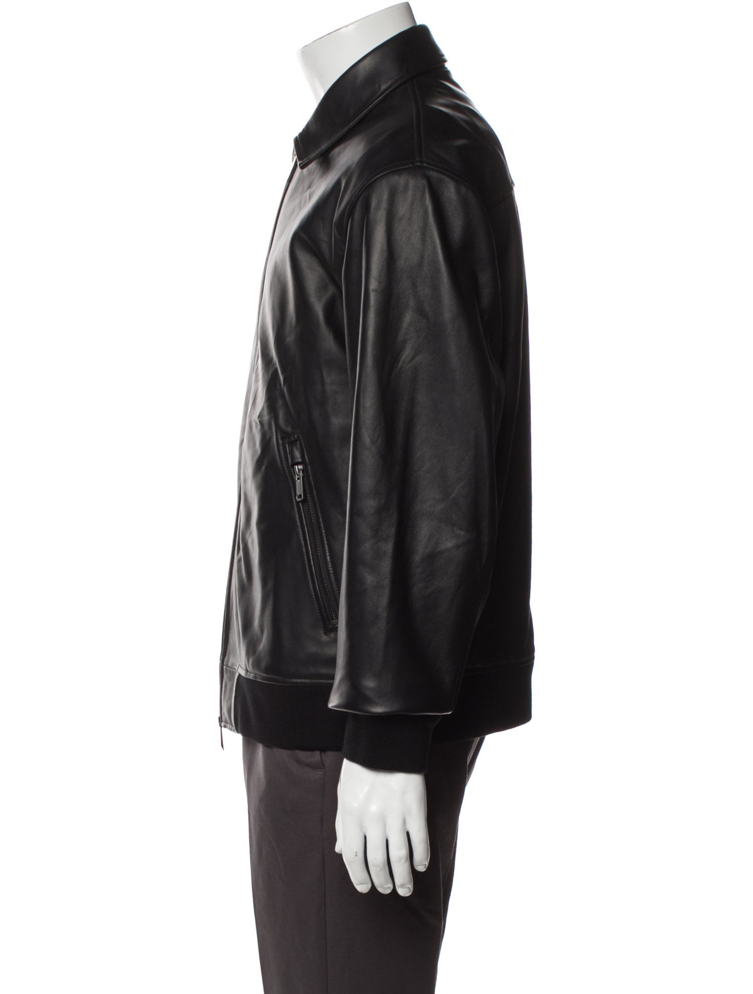 Theory Lamb Leather Bomber Jacket w/ Tags