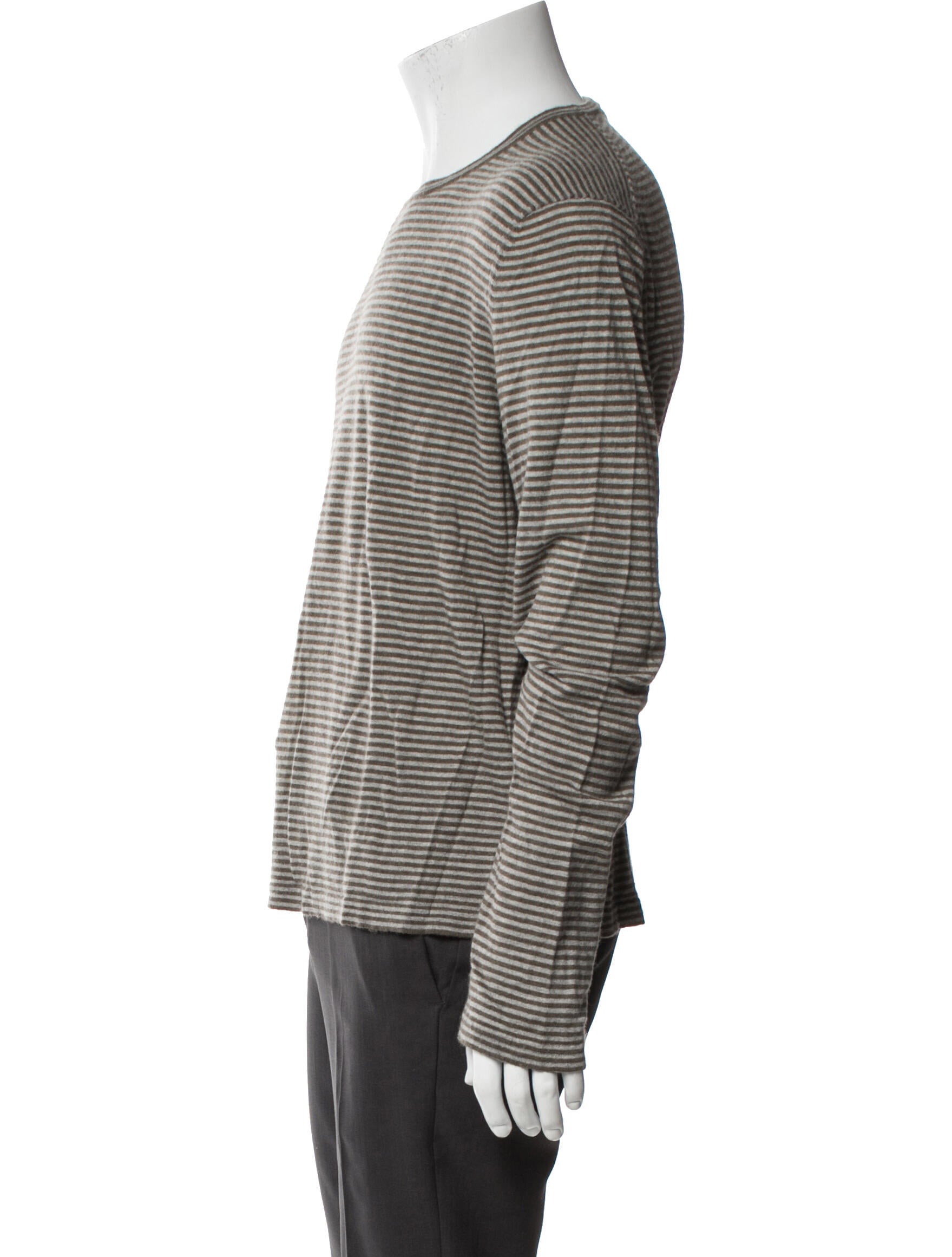 Theory Cashmere Striped Pullover