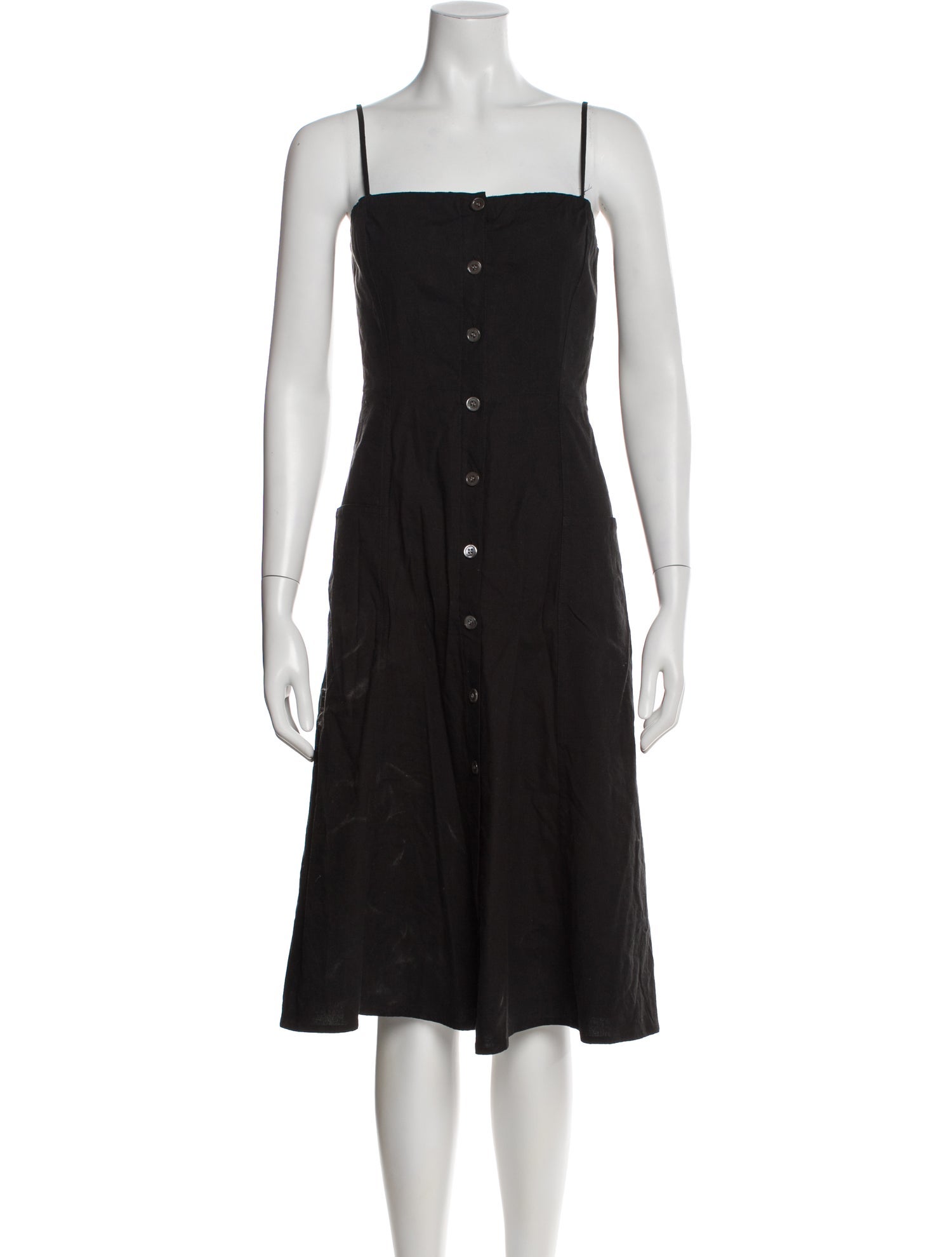 Theory Square Neckline Midi Length Dress