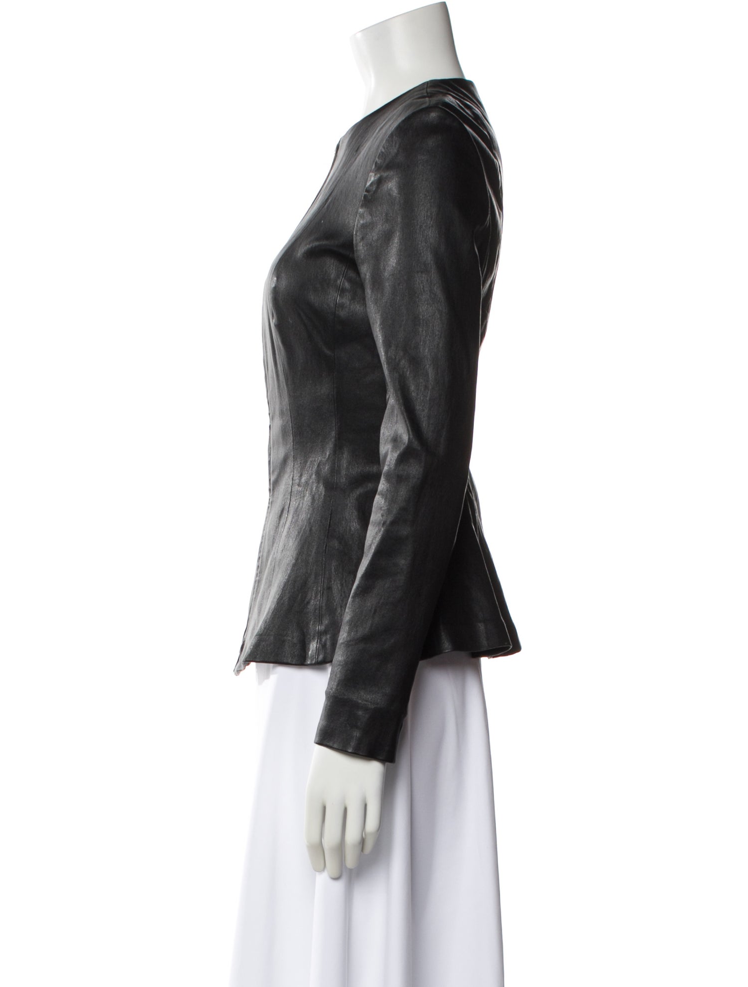 Theory Lamb Leather Biker Jacket