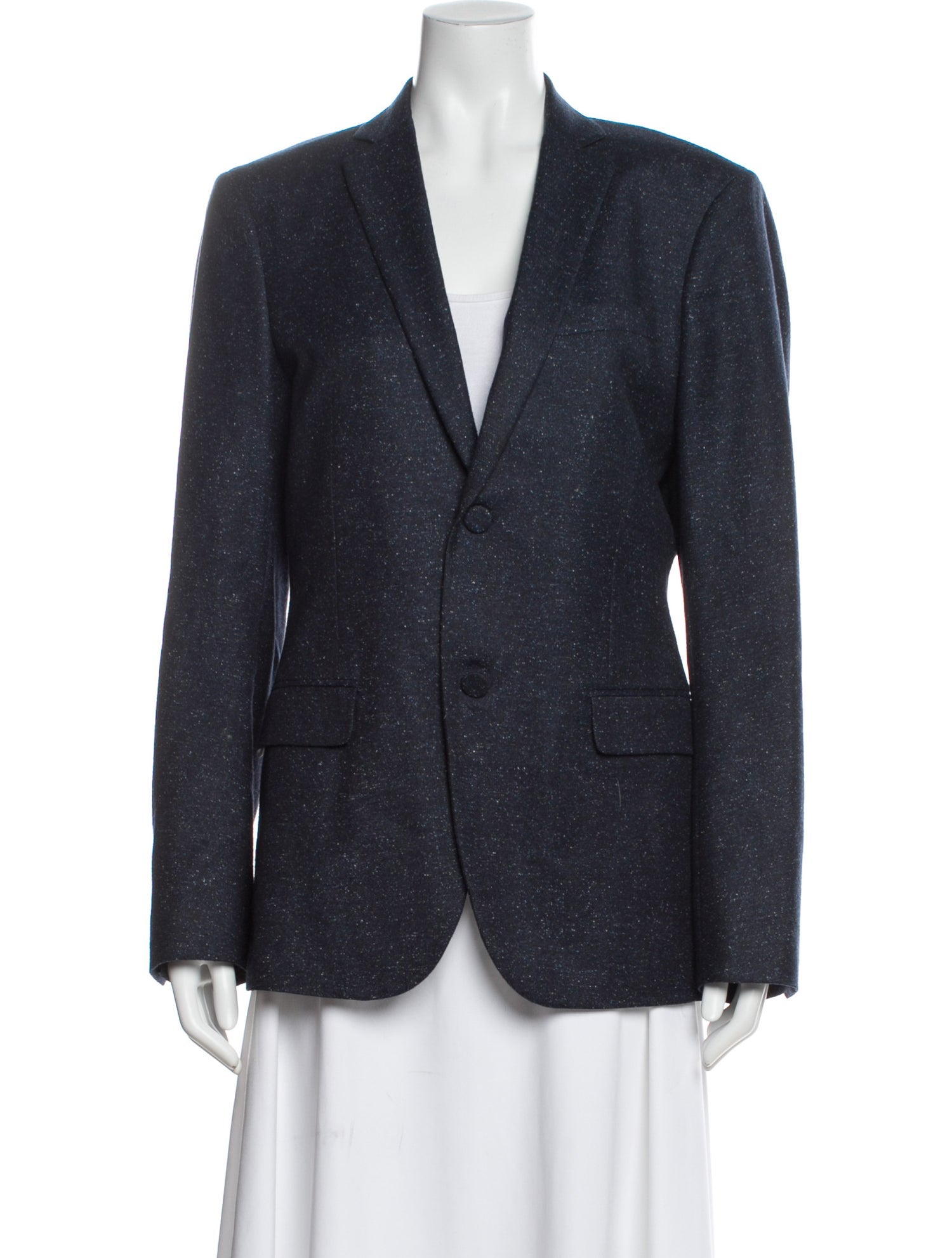 Theory Silk Tweed Pattern Blazer
